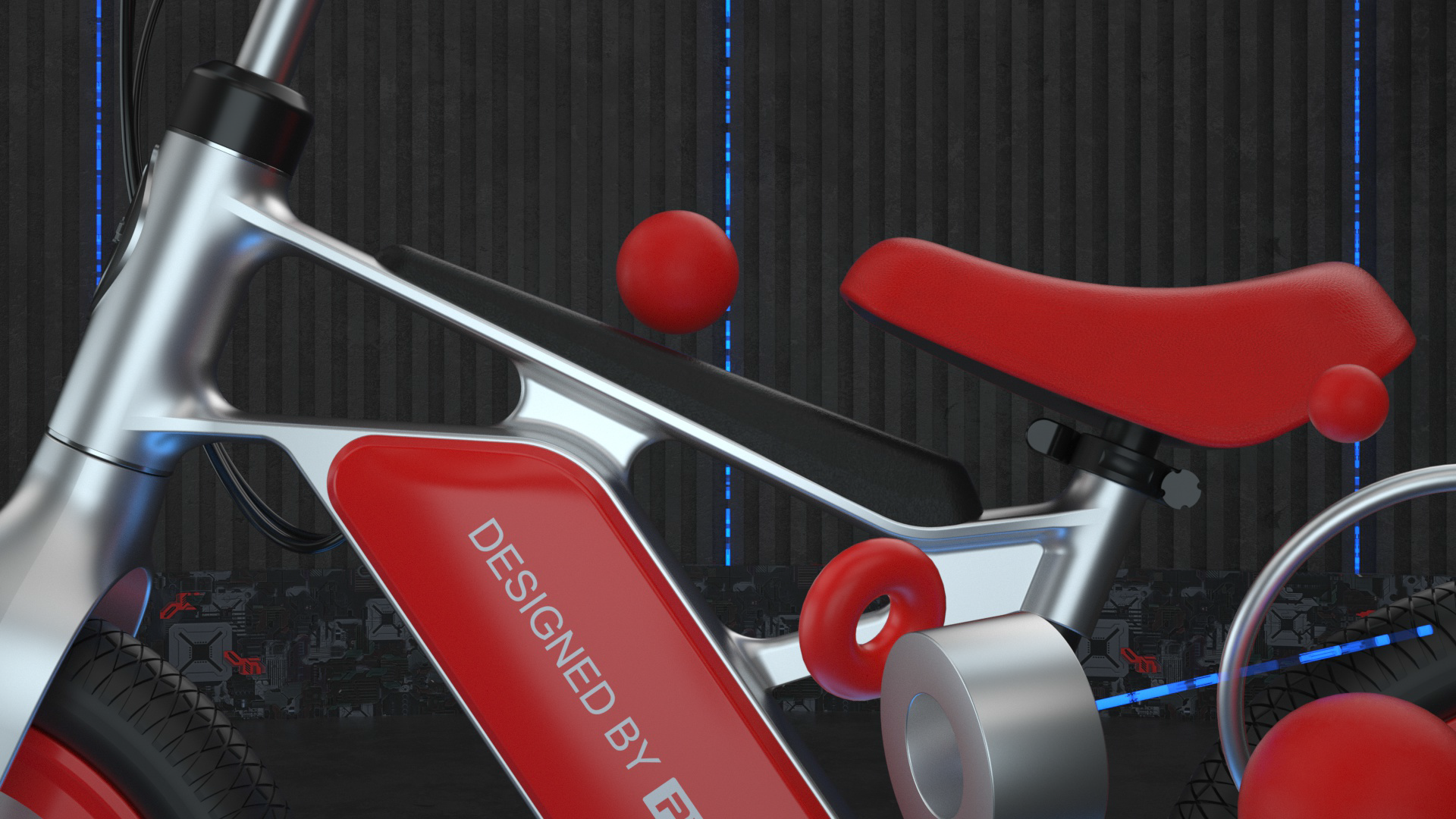 Video animation，3D display，Children's power assisted scooter，Creative video，Sense of science and technology，