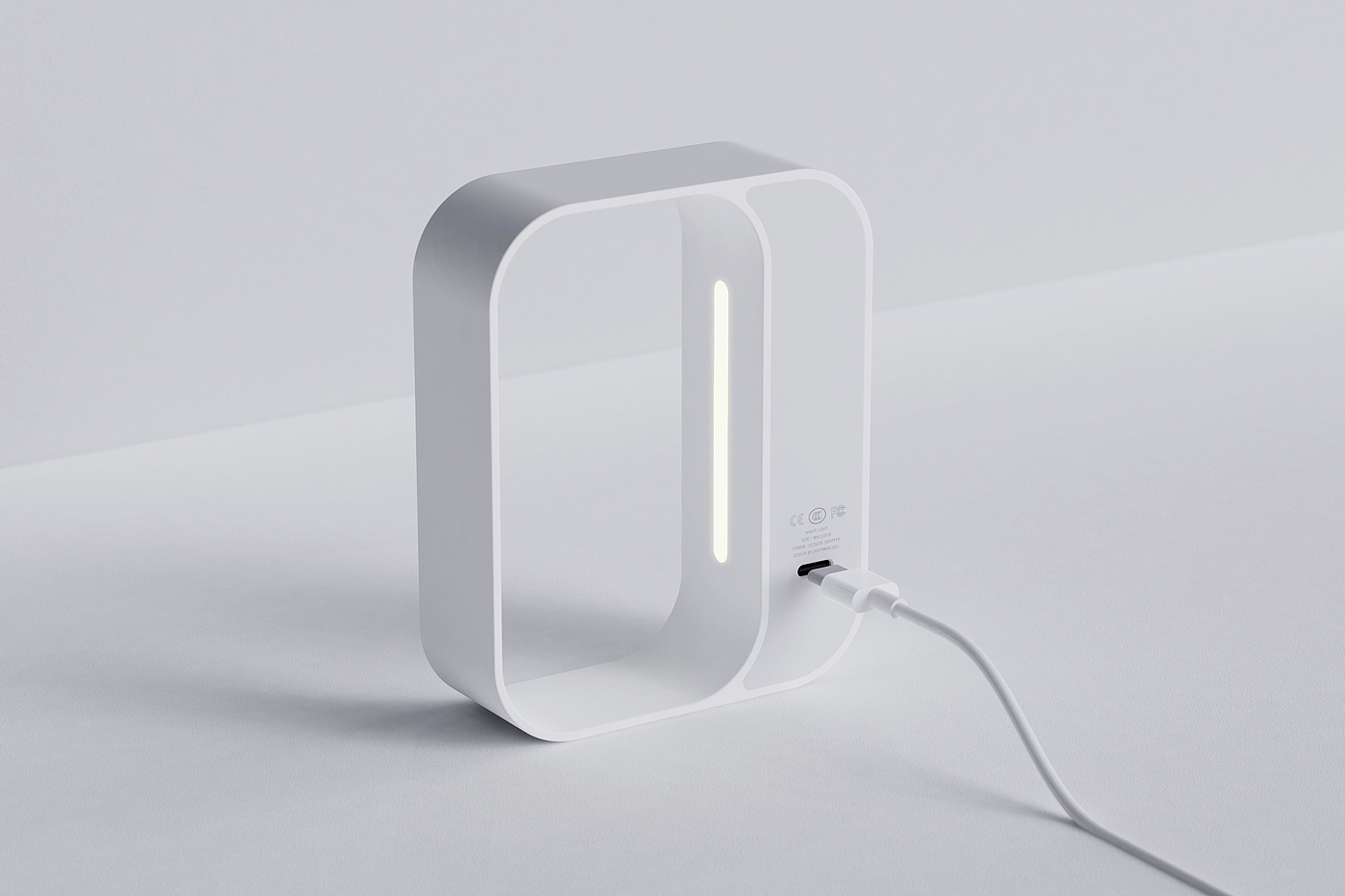 Night light，Minimalist，Pure white，