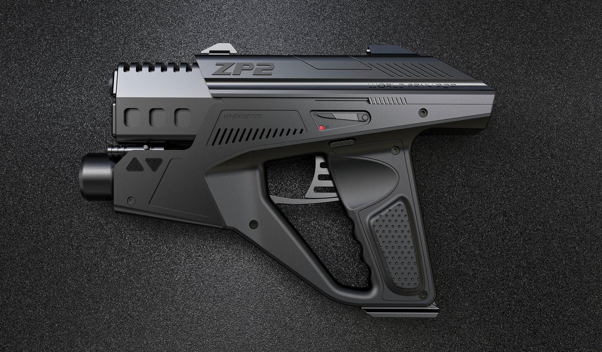Game props，3D modeling，Rendering Design，Pistol，Assault gun，