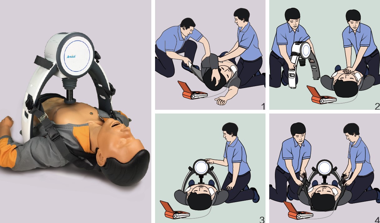 2021 red dot product design award，E6，External chest compressors，Electric control type，Cardiopulmonary resuscitation machine，