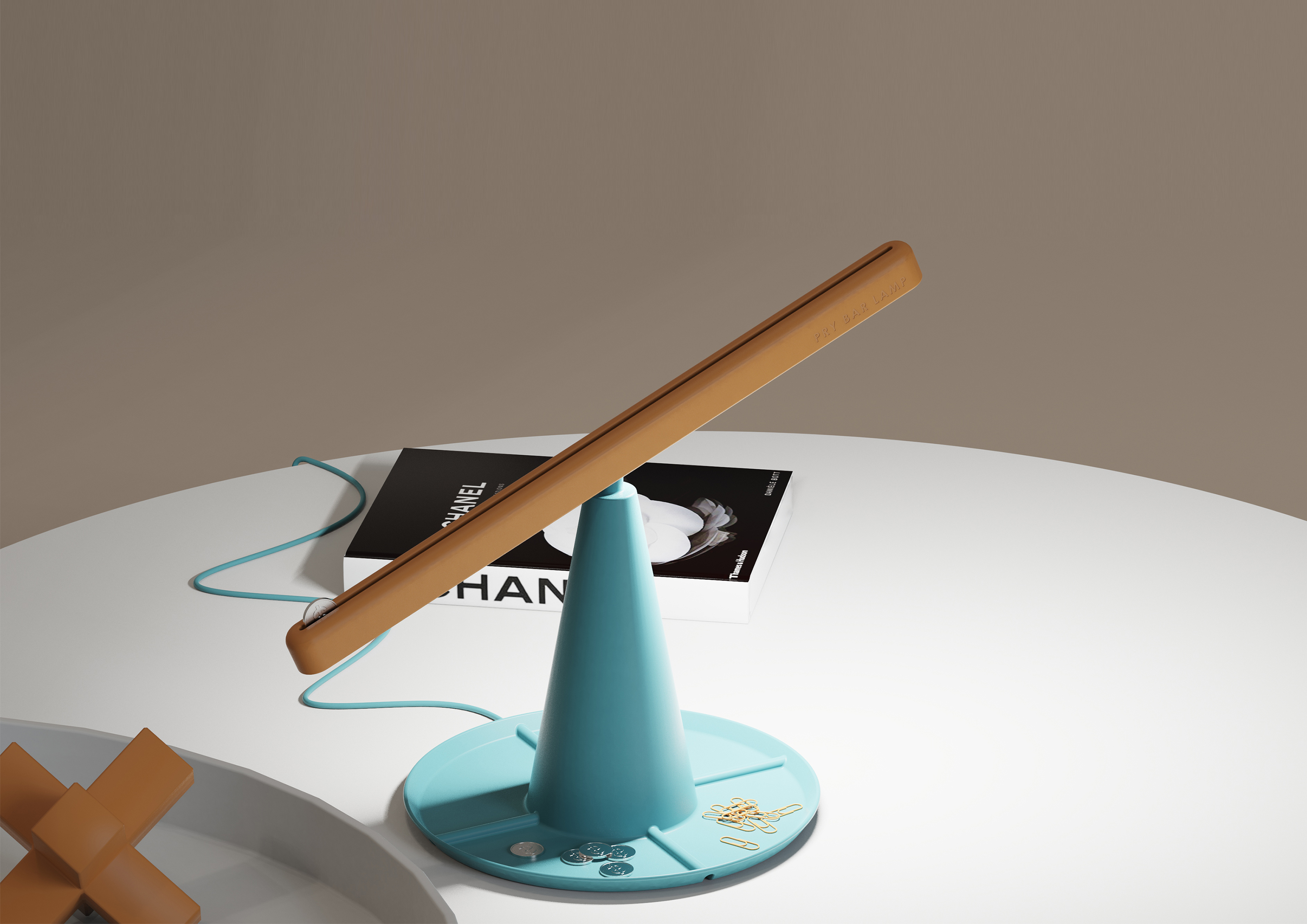 lamp，Desk lamp，originality，Seesaw，Coin，