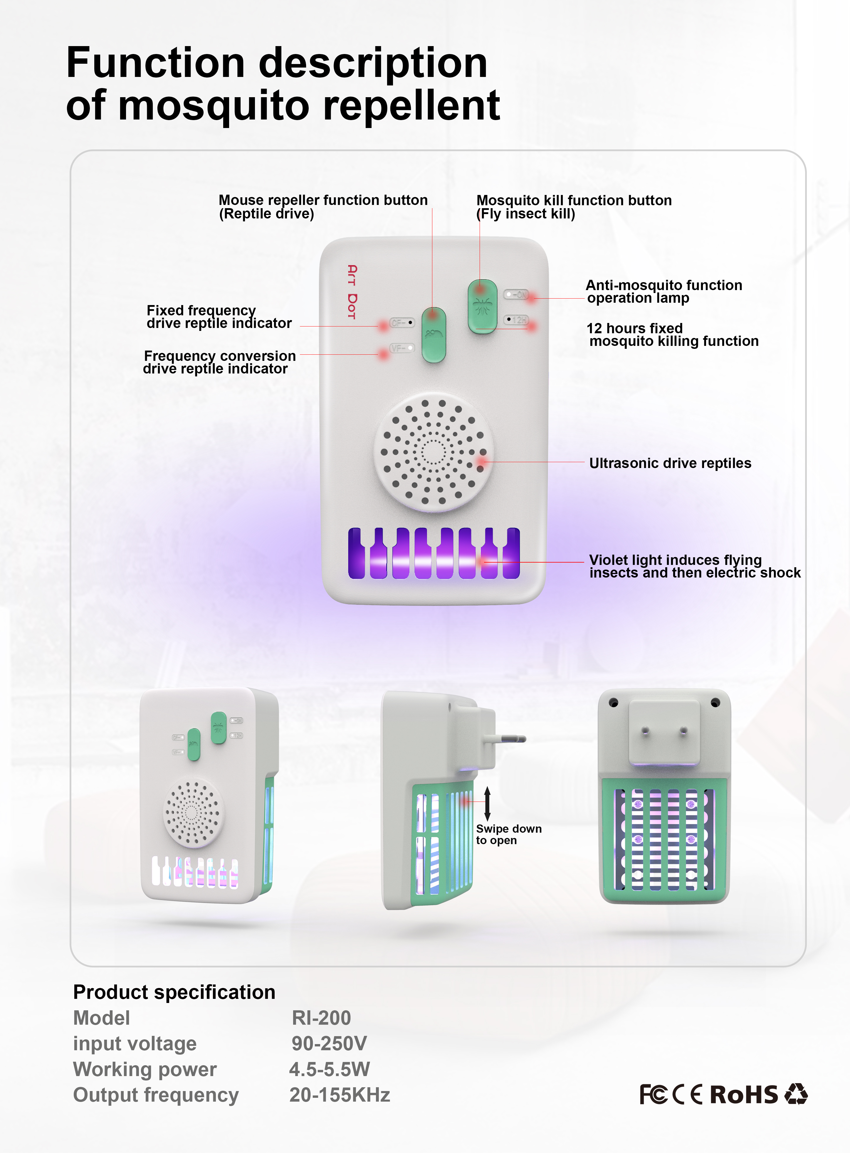 Mosquito control，Insect repellent，Household products，product design，small home appliances，Rat repellent，Insect repellent，Mosquito killing lamp，