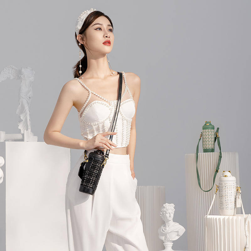 Straw cup，tide，young，fashion，female sex，Sense of accessories，