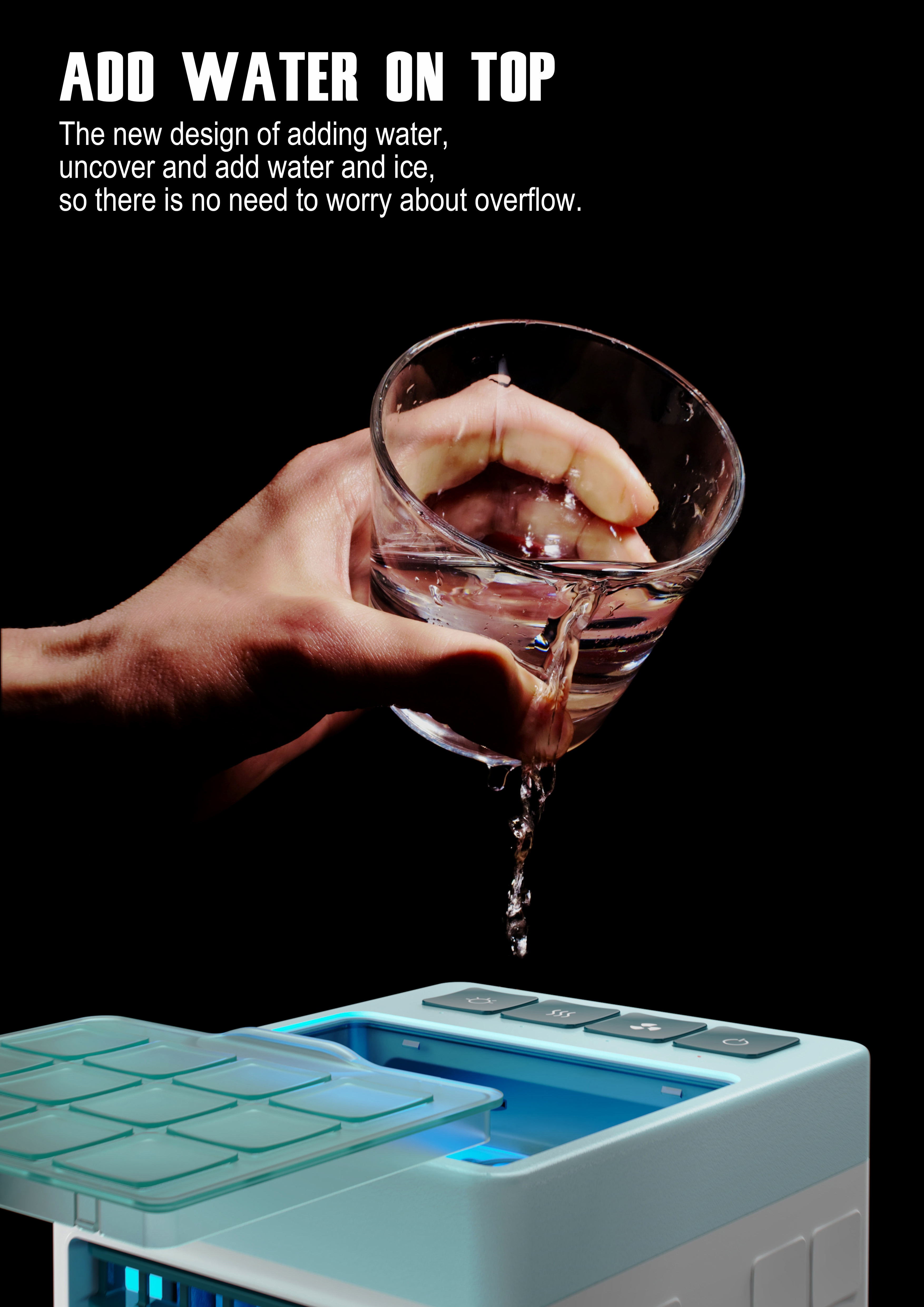 Small fan，Humidifier，product design，Humidification fan，Cooling fan，Desktop fan，ice block，