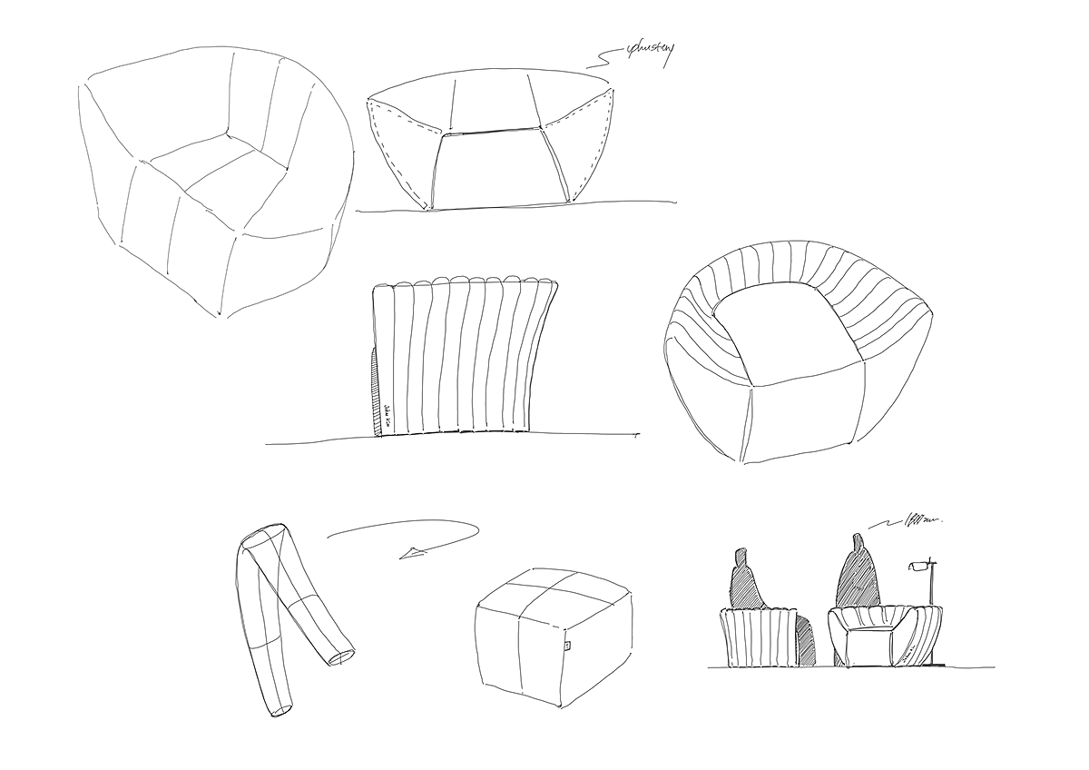 sofa，Corrugated paper，Home design，