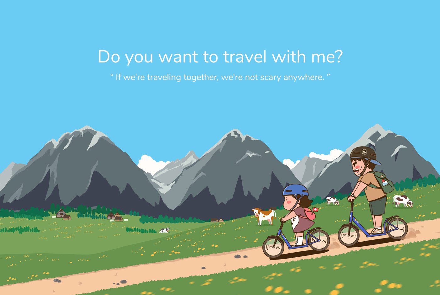 Character design，Illustration，travel，