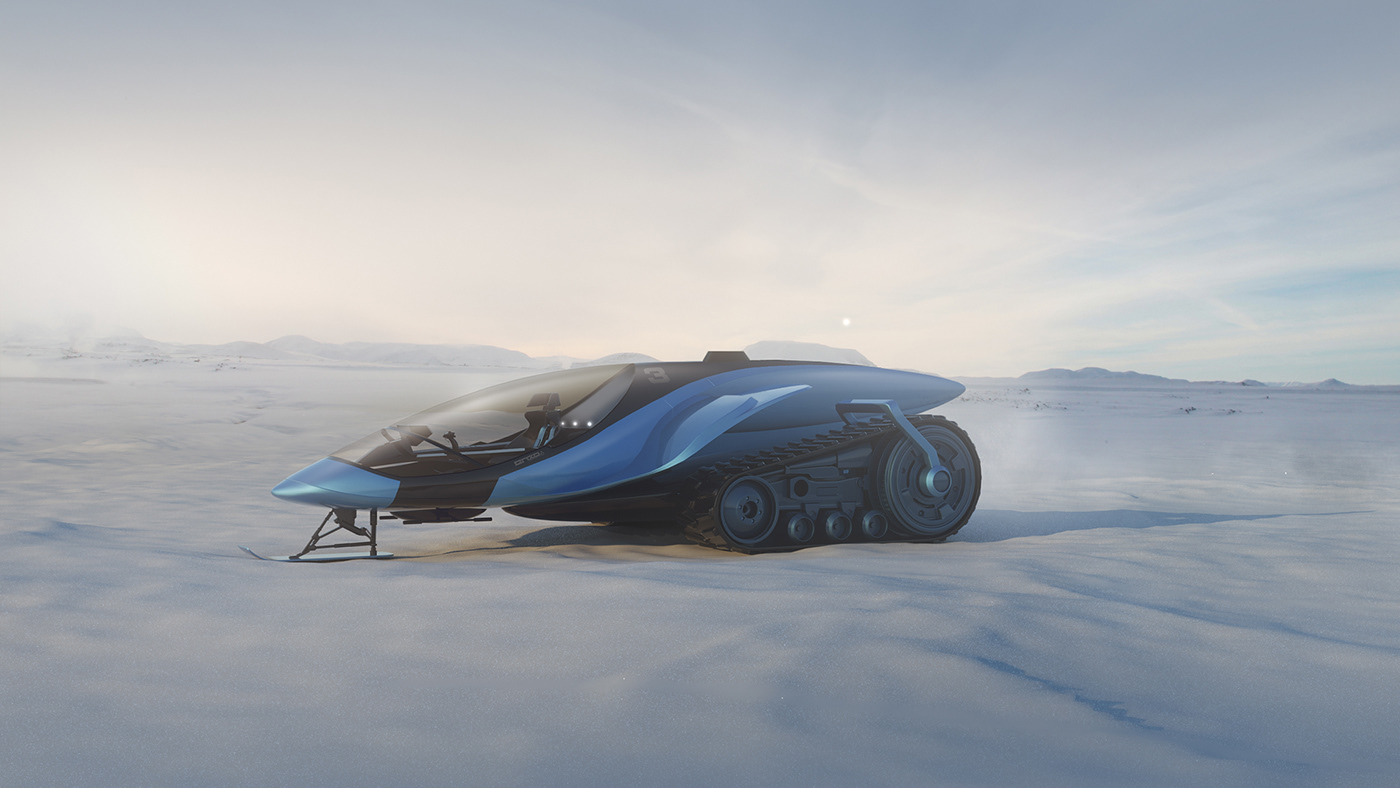 Snowmobile，conceptual design，Snowmobile，