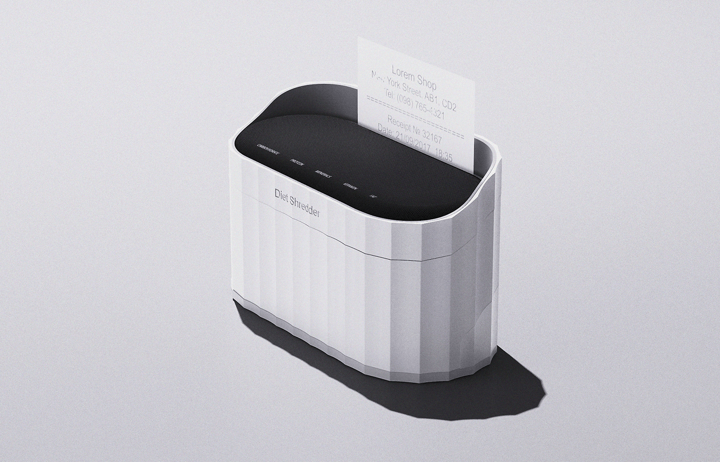 Diet Shredder，grinder，white，