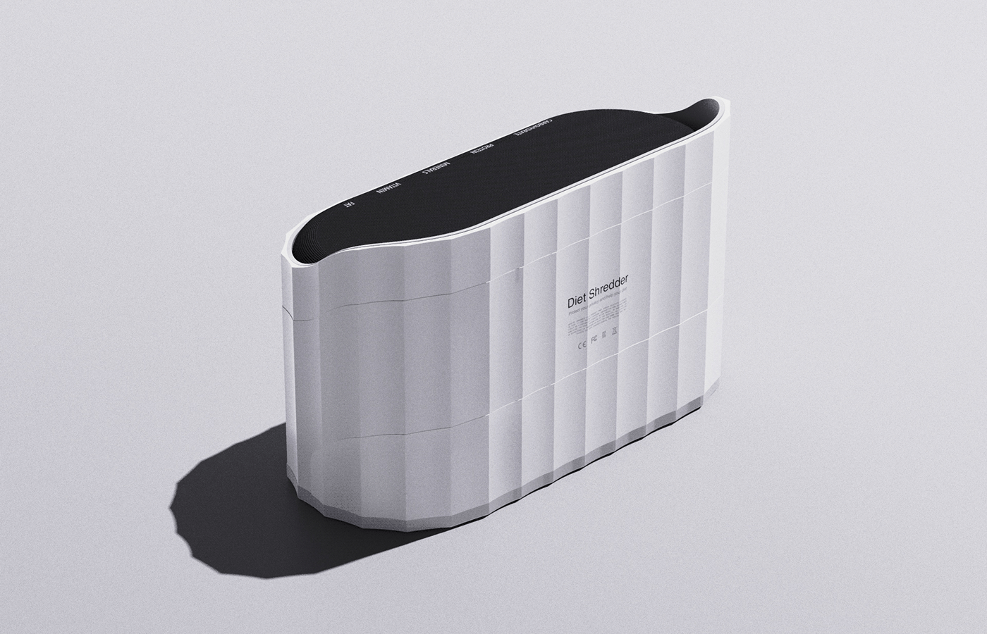 Diet Shredder，grinder，white，