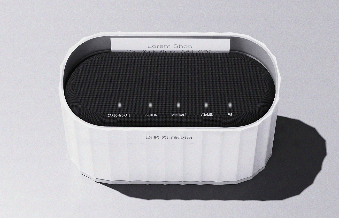 Diet Shredder，grinder，white，