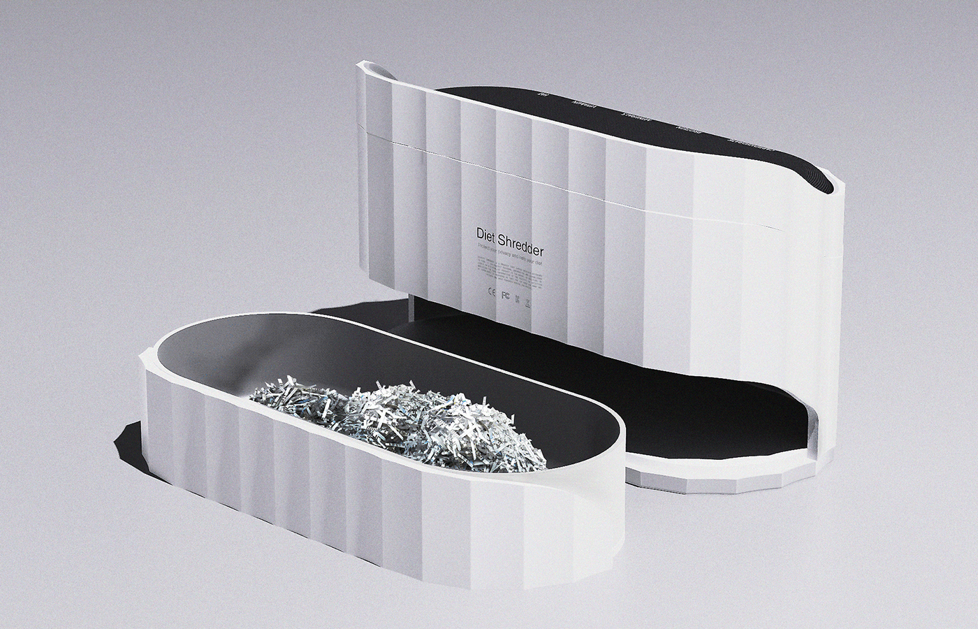 Diet Shredder，grinder，white，