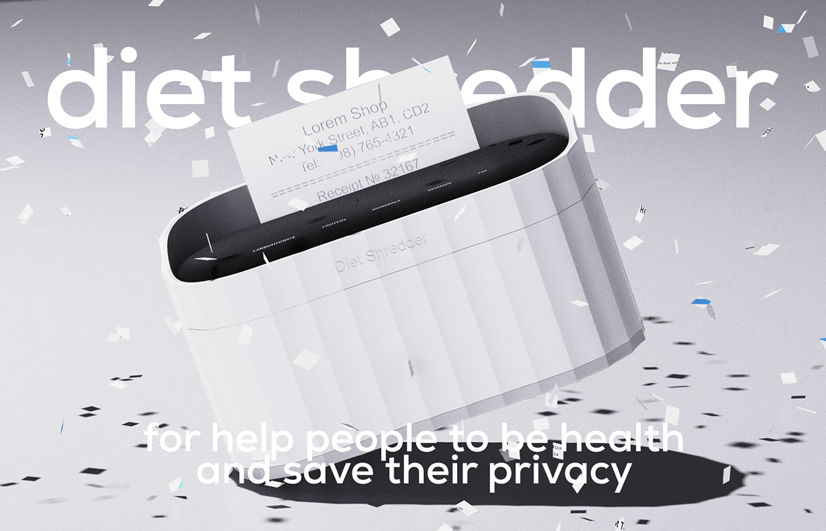 Diet Shredder，grinder，white，