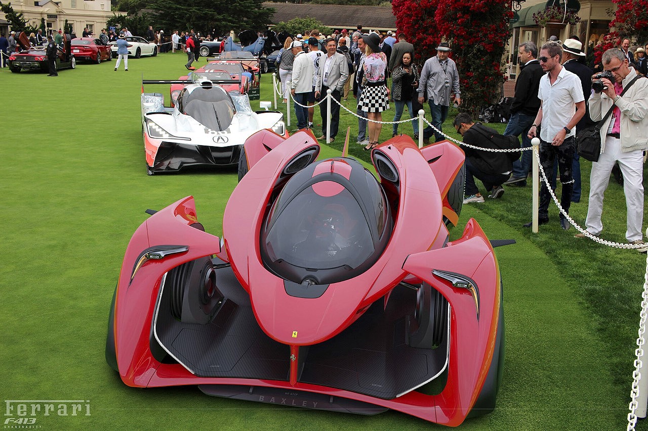 Ferrari F413，conceptual design，Electric supercar，