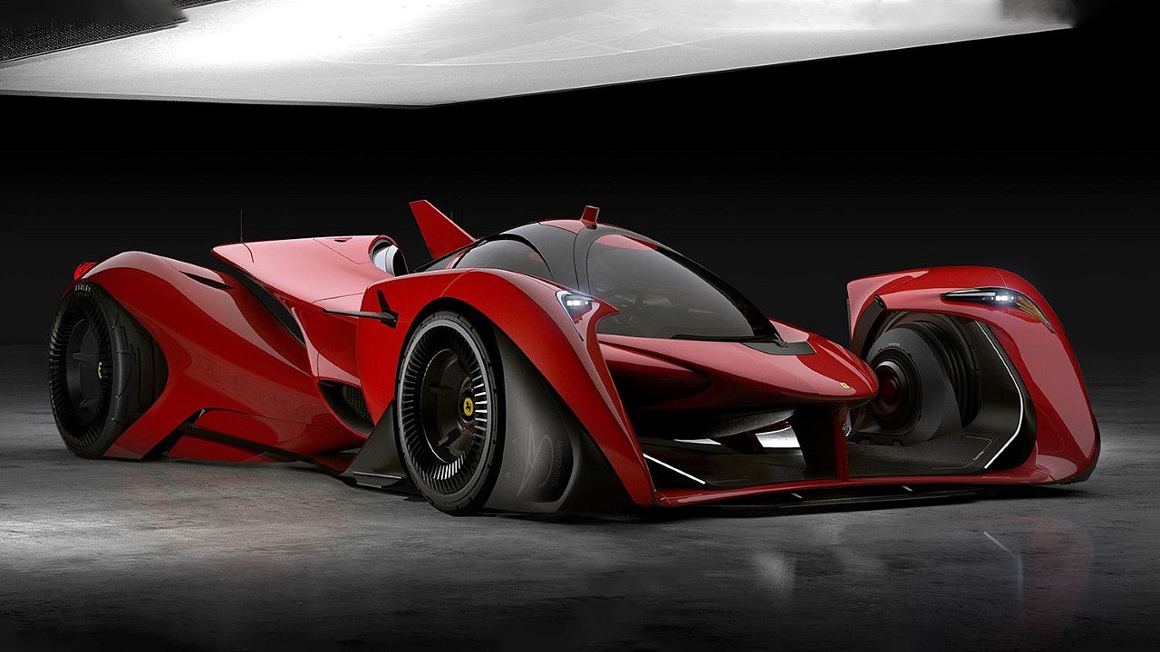 Ferrari F413，conceptual design，Electric supercar，