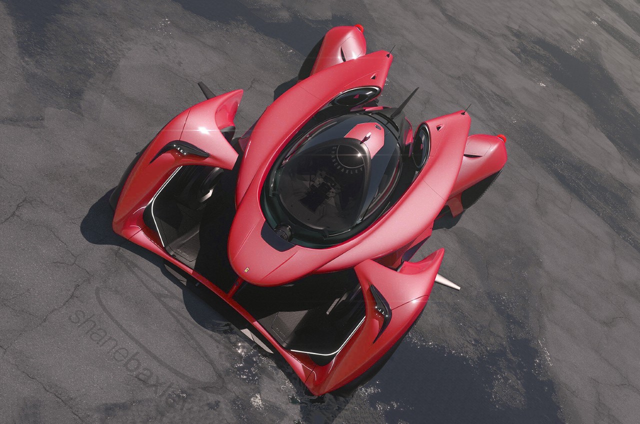 Ferrari F413，conceptual design，Electric supercar，