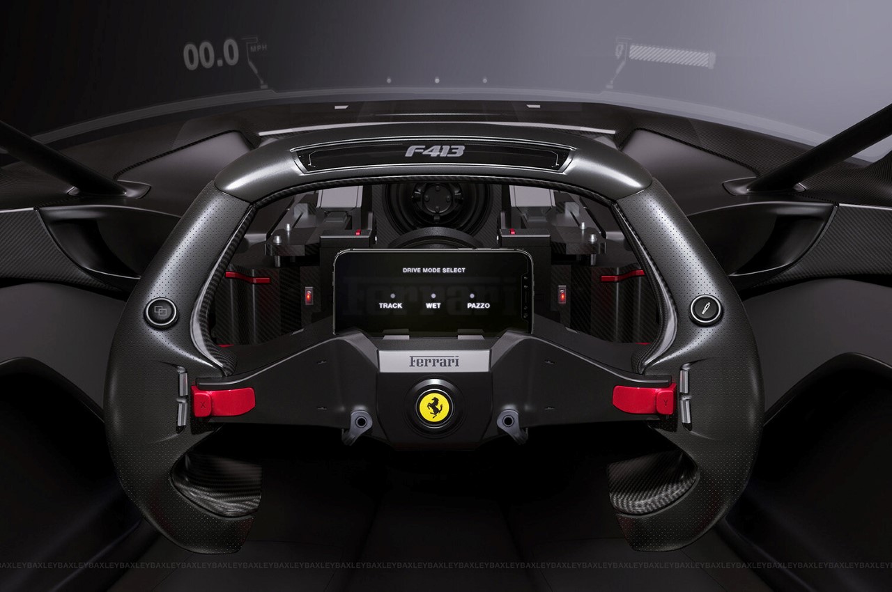 Ferrari F413，conceptual design，Electric supercar，