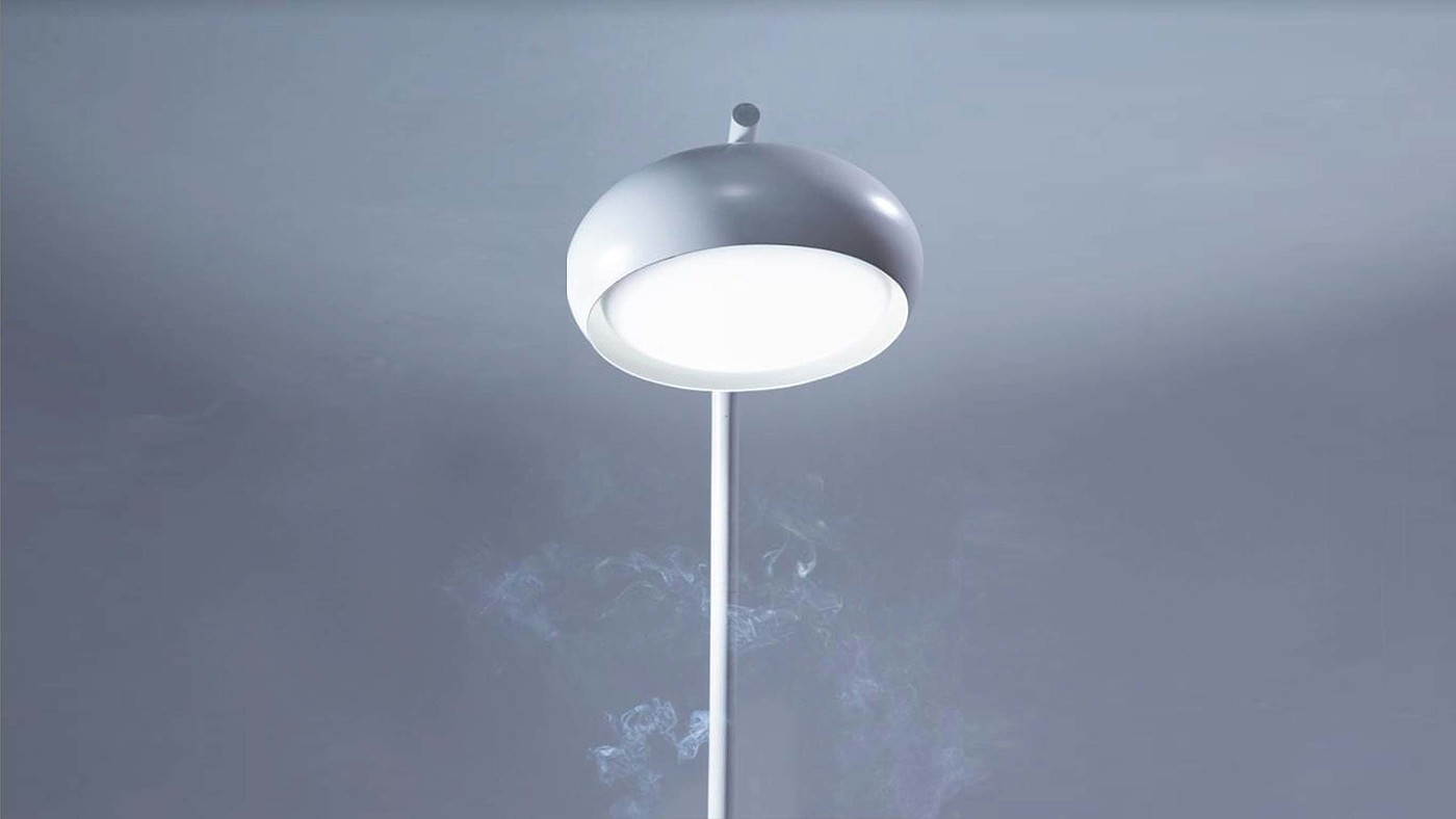 2021 red dot product design award，Airluna，Air purification lamp，