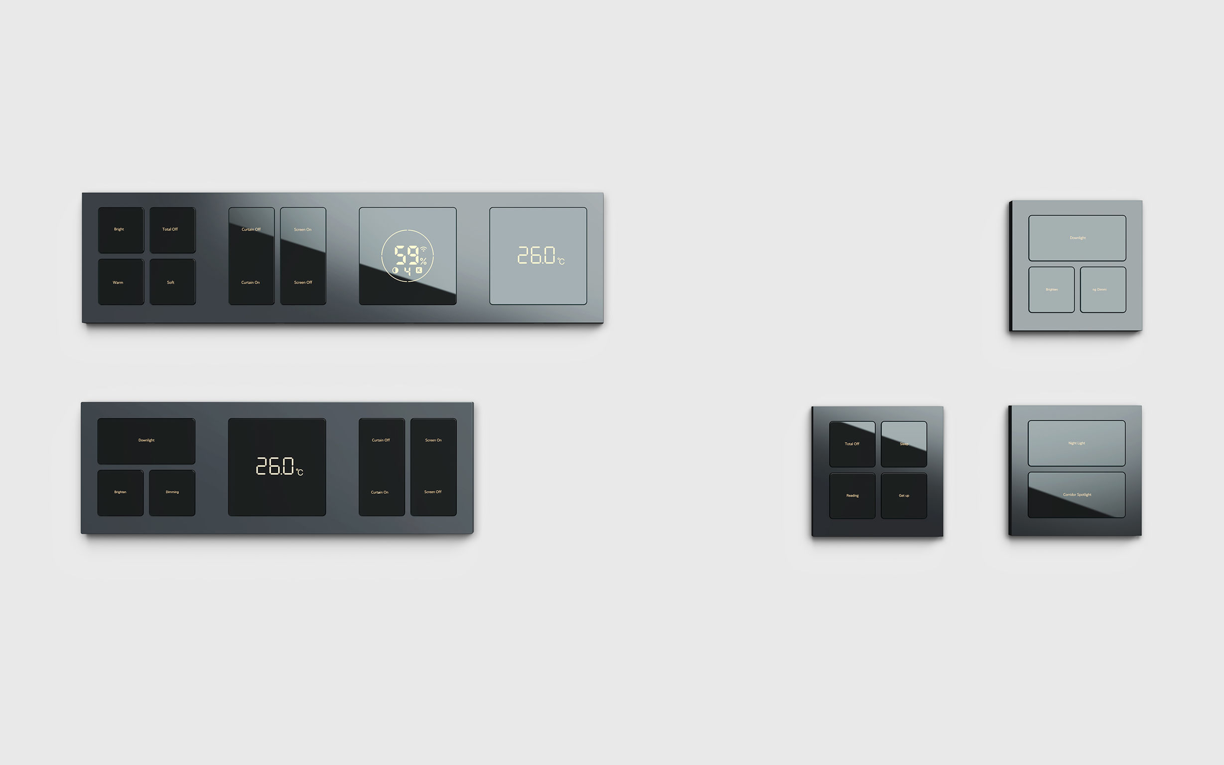 Haydn Series，Intelligent switch panel，Smart household products，2021 red dot product design award，