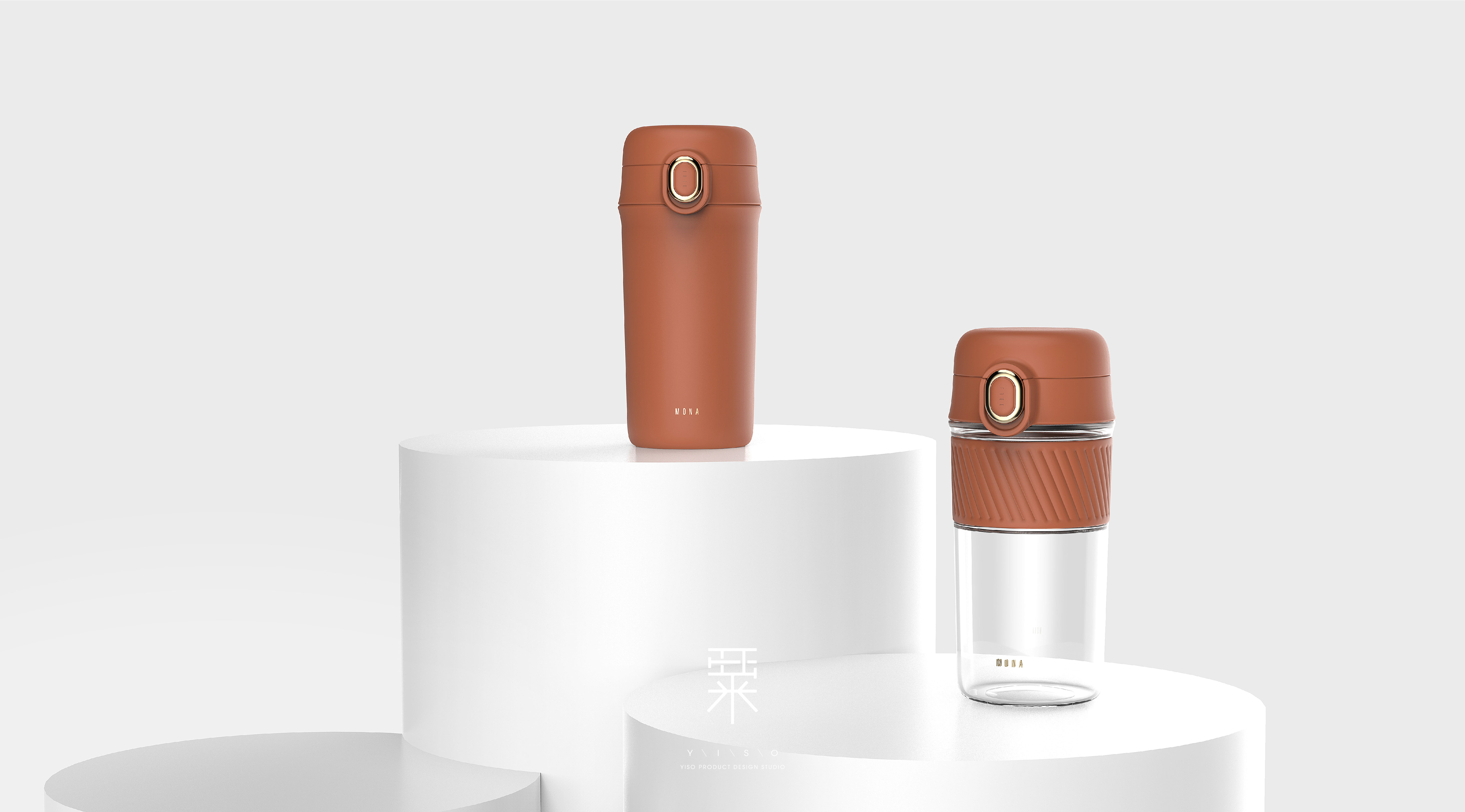 vacuum cup，flower receptacle，Bouncing cover，Double drink，fashion，Simplicity，