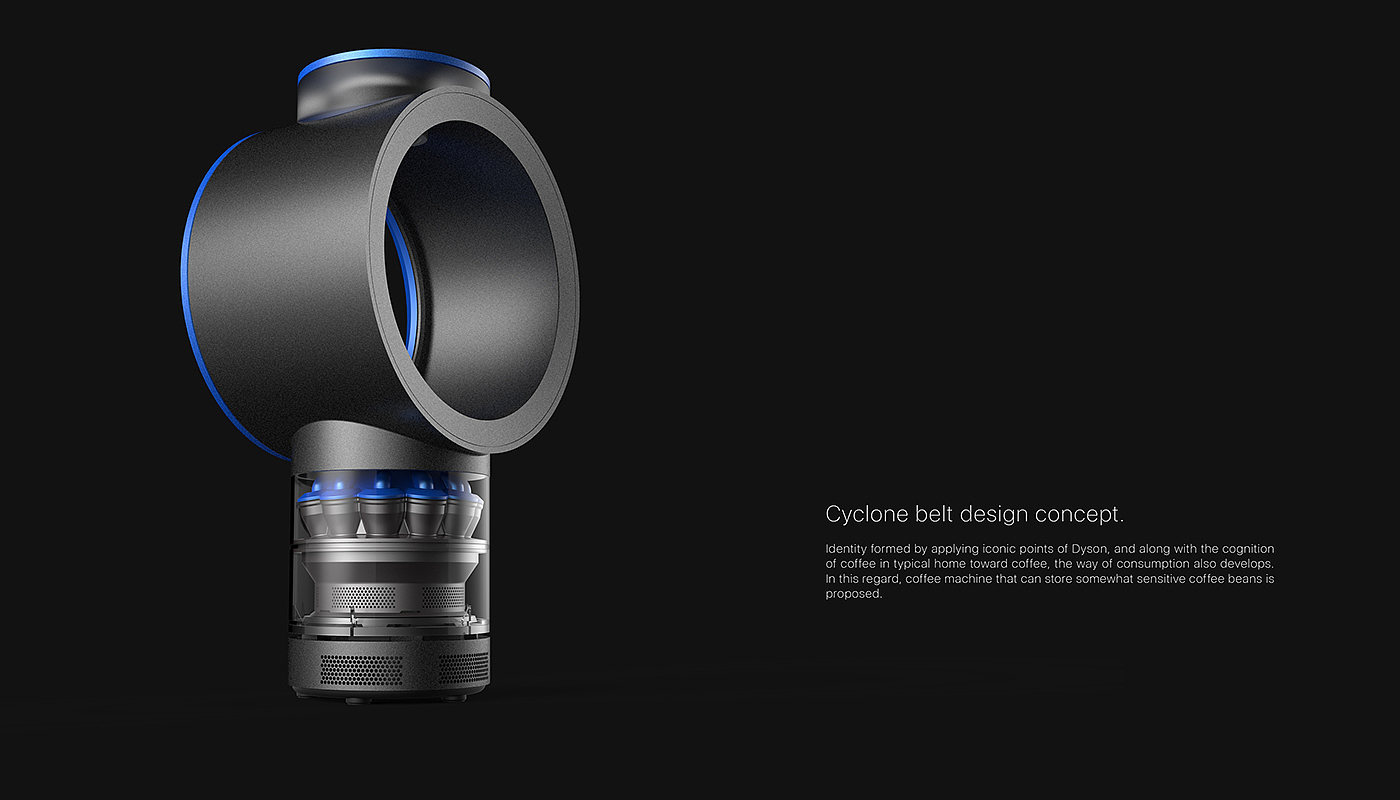 blue，concept，Coffee machine，dysone，Dyson，