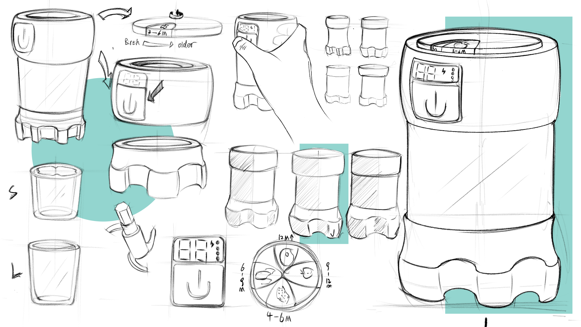 Child mother and baby，