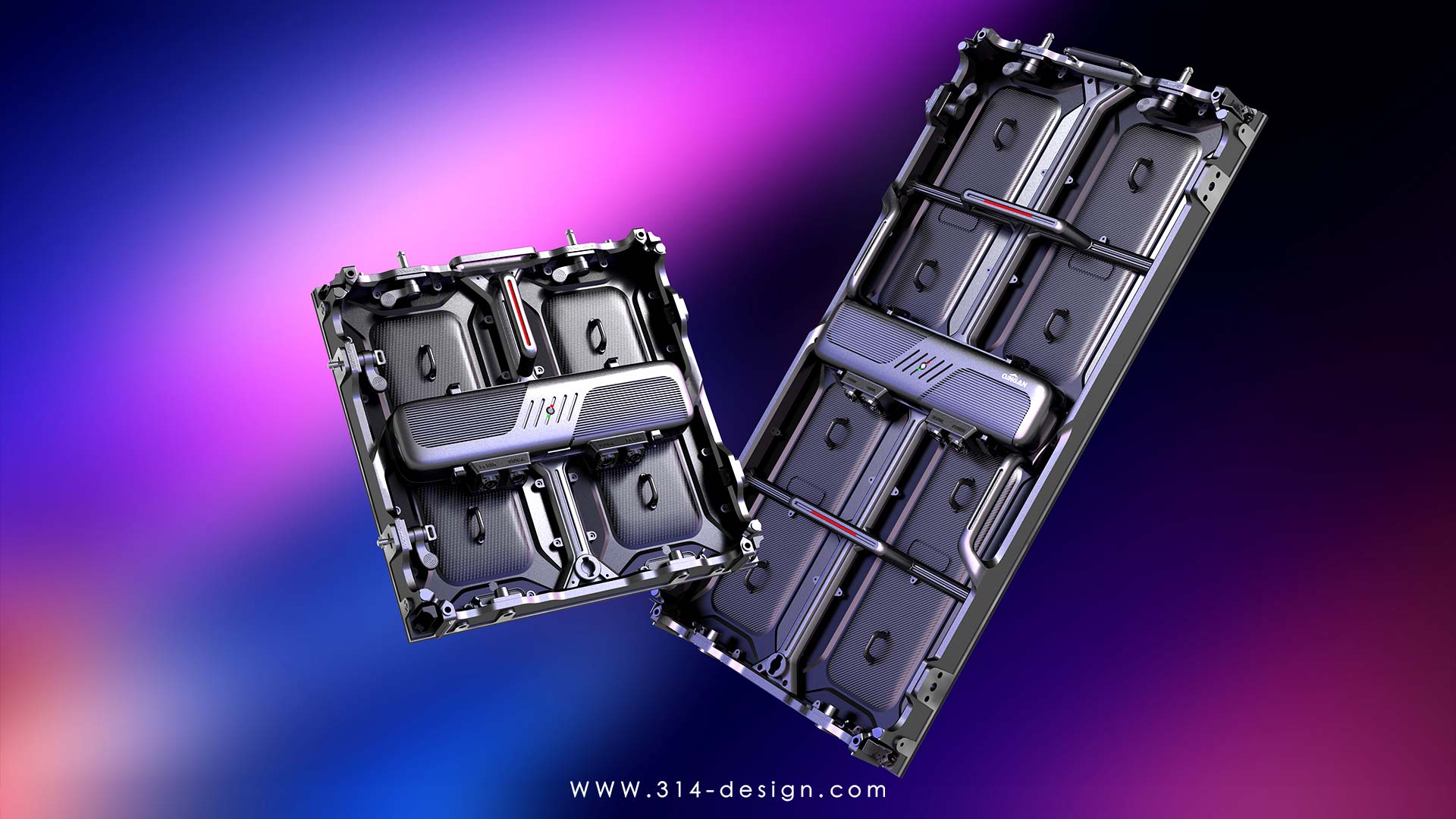 Quick packing，display，industrial equipment ，Rental screen，led，Three points and one thought industrial design，