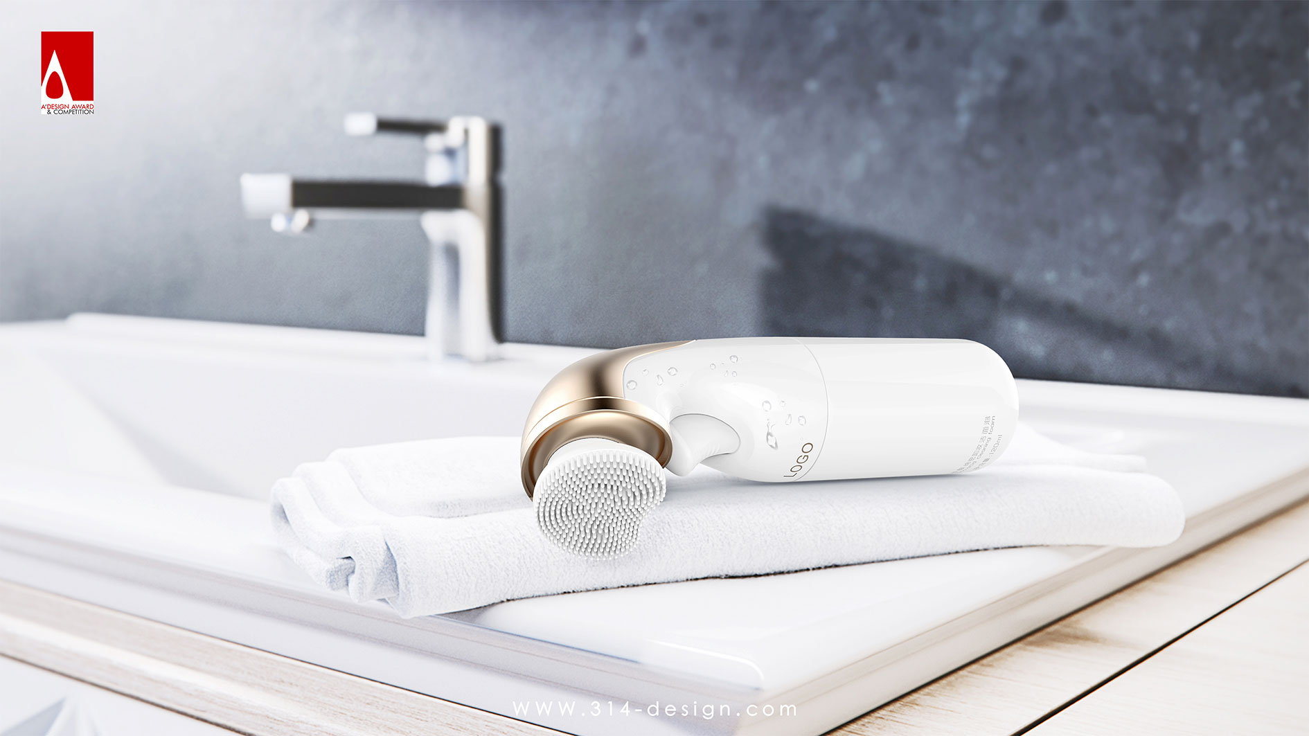 Cleanser，Makeup remover，cosmetic instrument，clarisonic ，Three point thinking design，