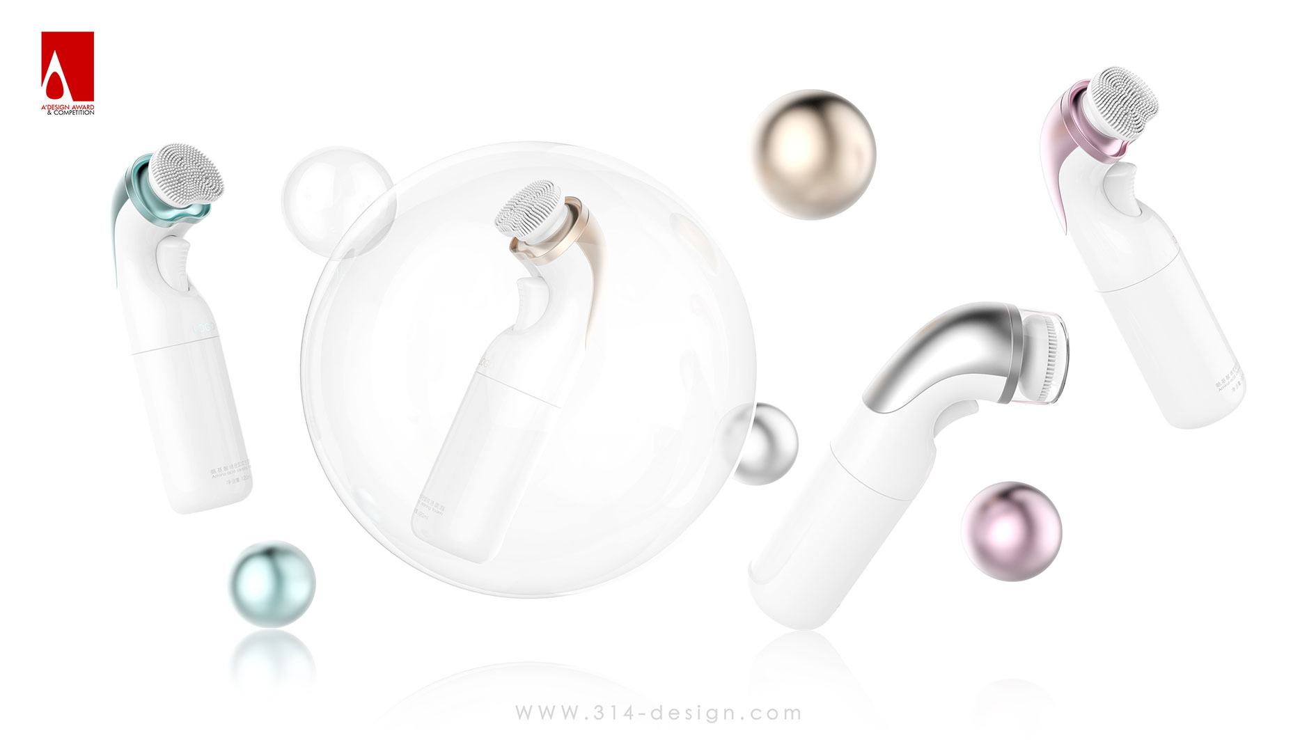 Cleanser，Makeup remover，cosmetic instrument，clarisonic ，Three point thinking design，