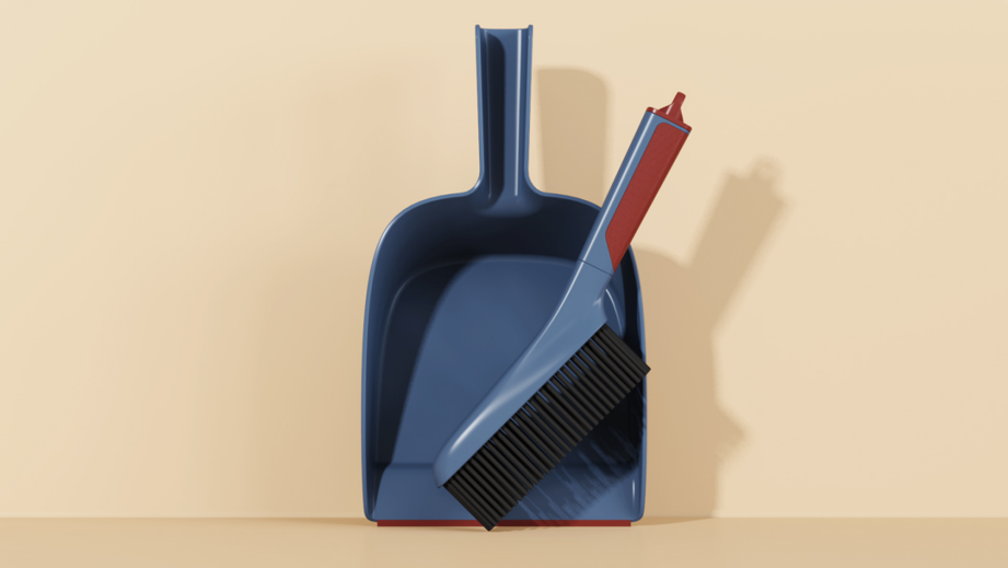 Broom，to work in an office，desktop，