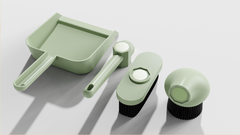 Broom，to work in an office，desktop，