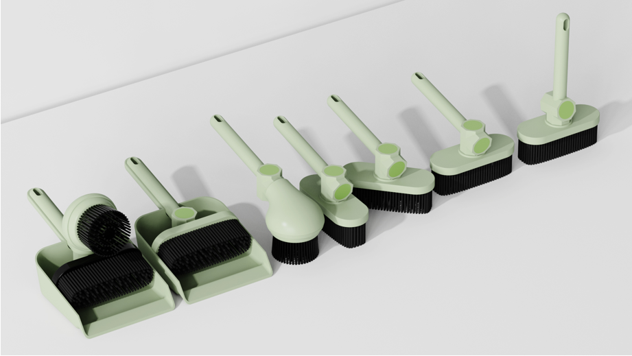 Broom，to work in an office，desktop，