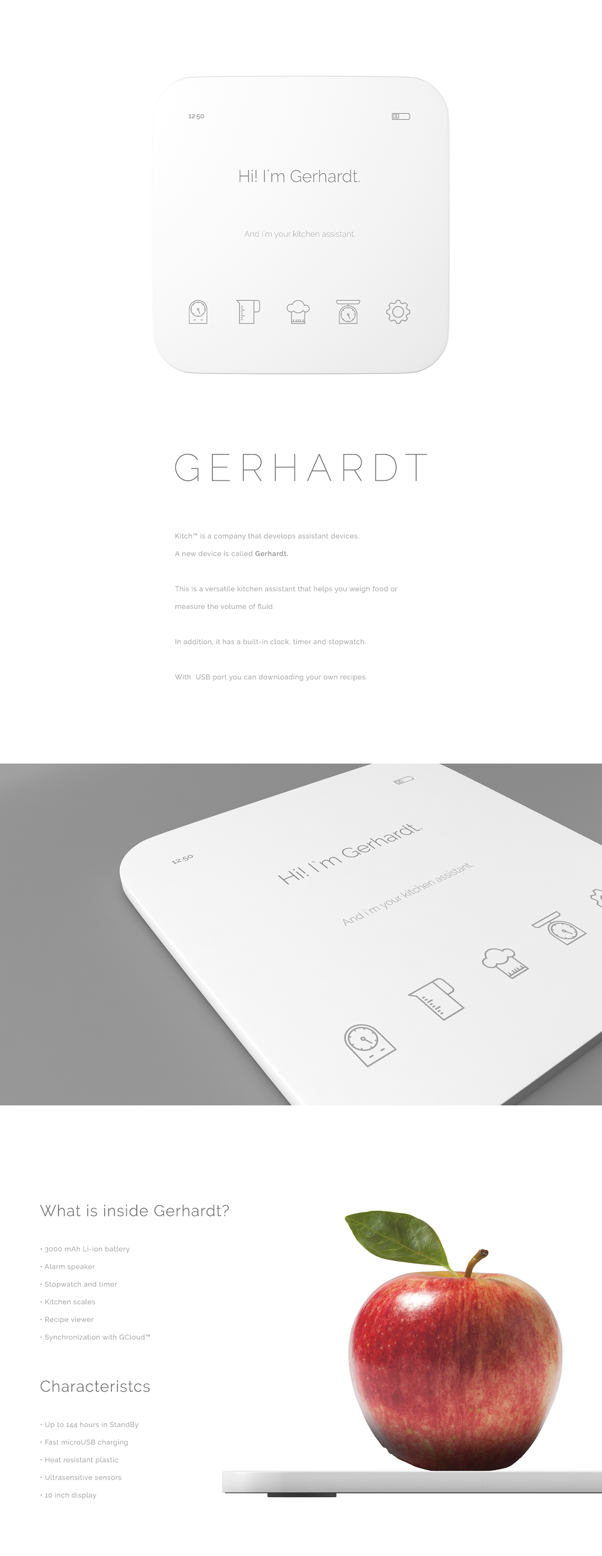 interactive，Gerhardt，Kitchen assistant ，intelligence，