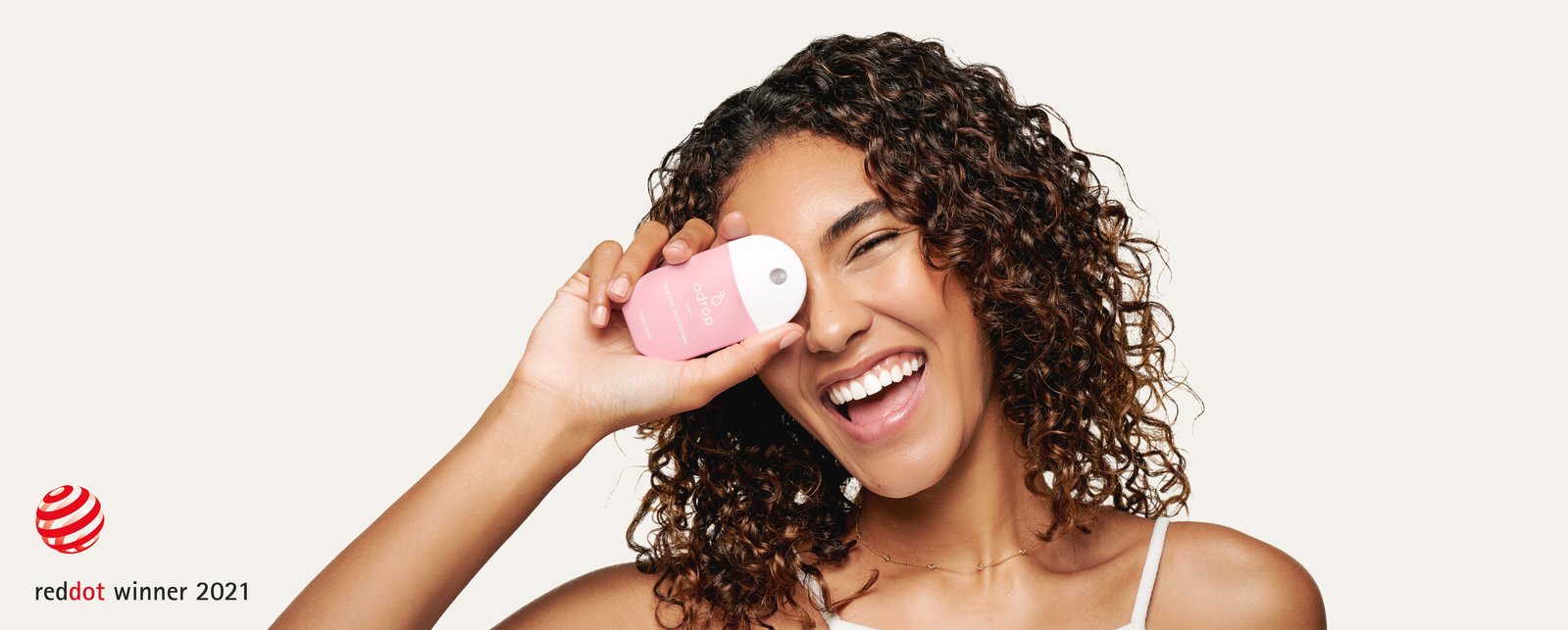 2021 red dot product design award，Adrop Hand Sanitizer，Liquid soap，