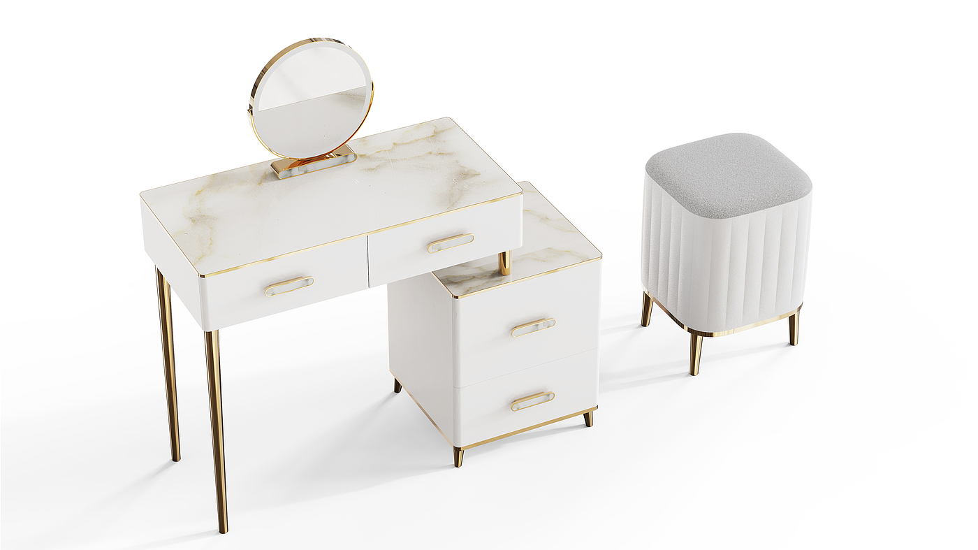 Point, line and surface design / industrial design / dressing table，