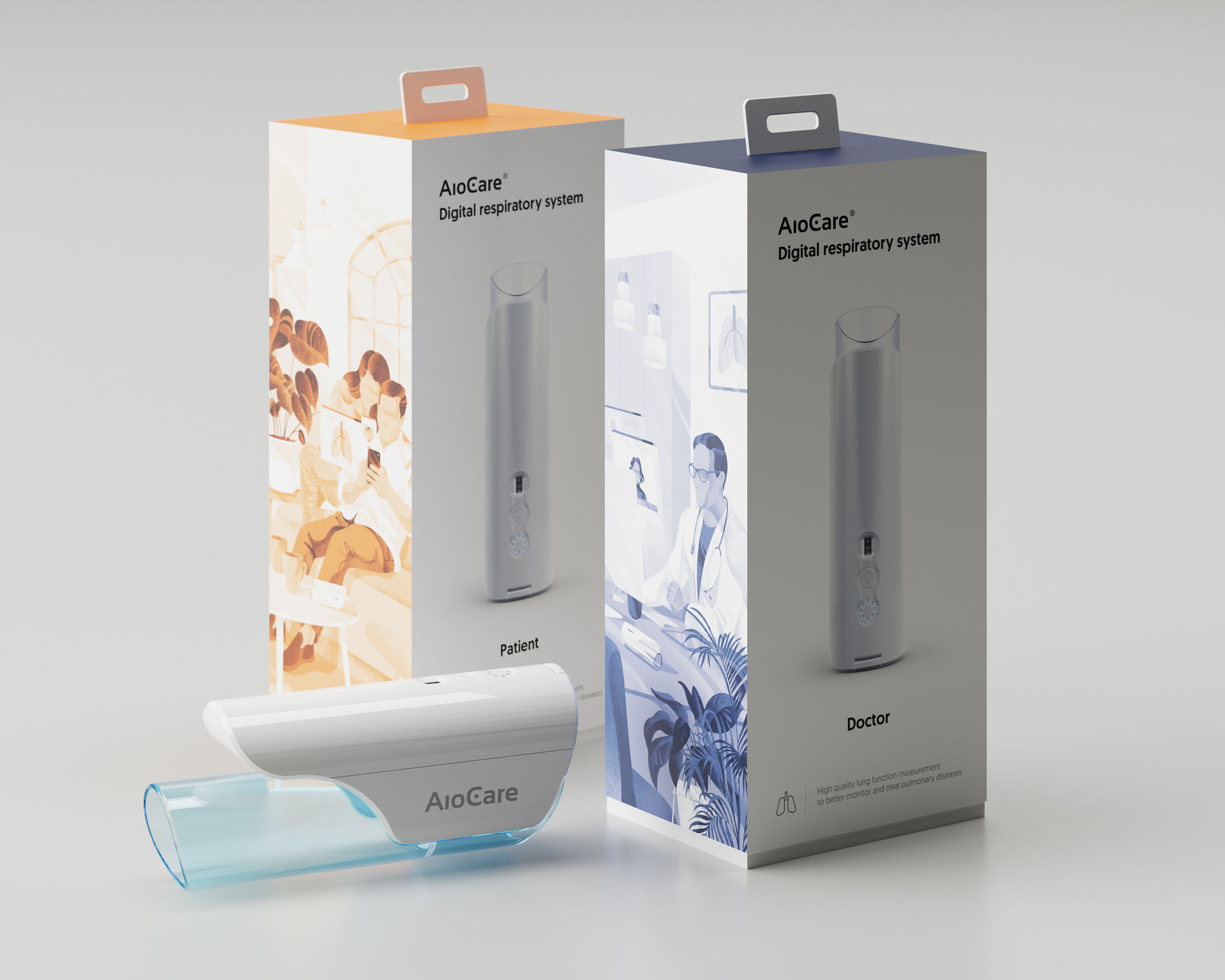 2021 red dot product design award，AioCare，Lung disease surveillance system，