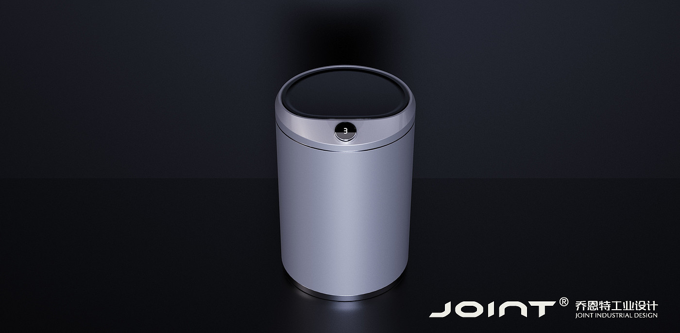 product design，intelligence，trash can，white，Simplicity，