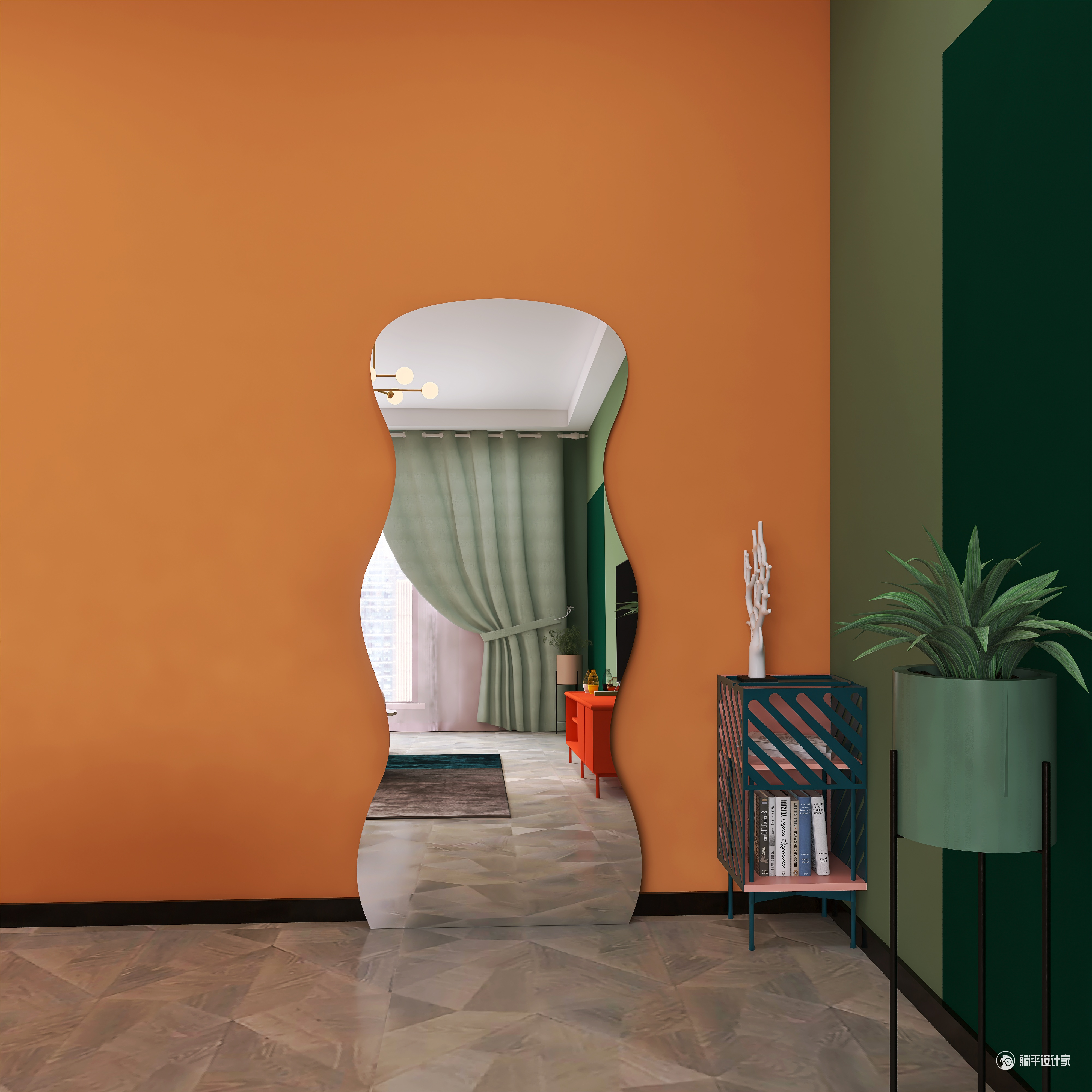 Full-length mirror，Whole body mirror，Big mirror，