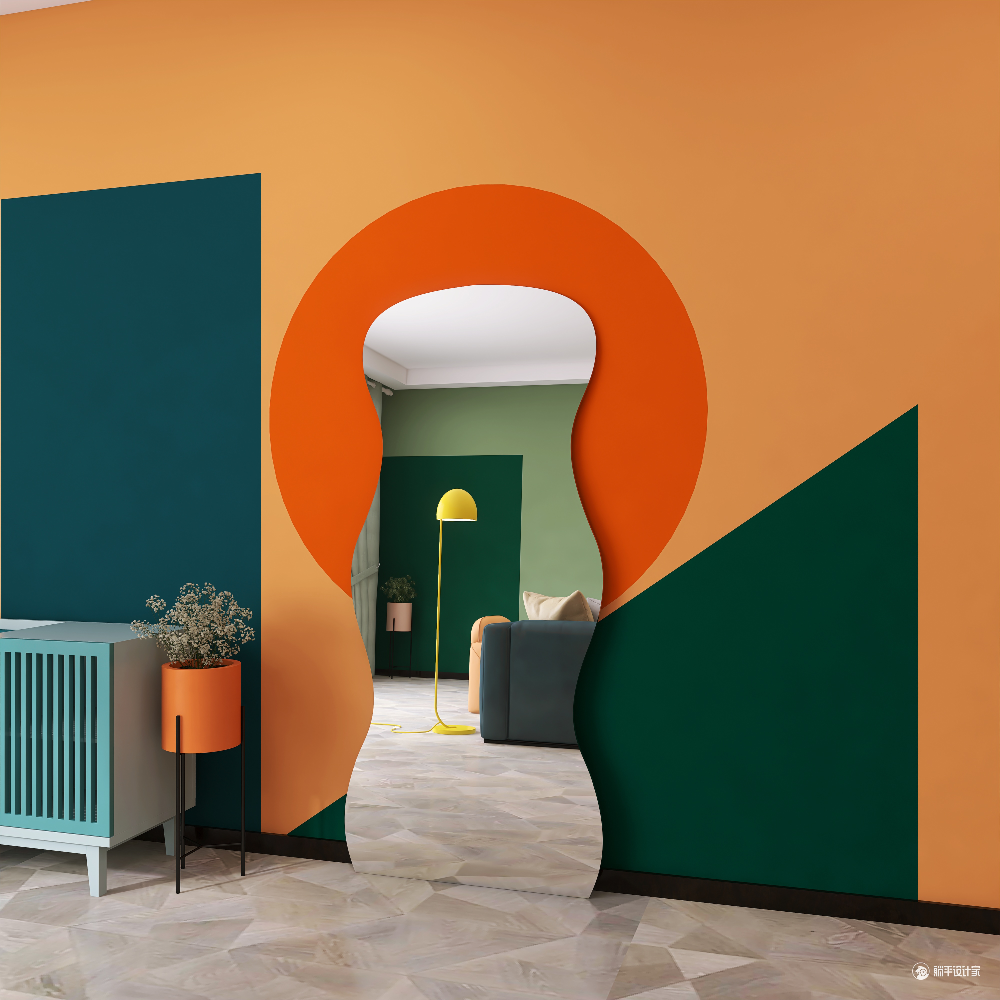 Full-length mirror，Whole body mirror，Big mirror，