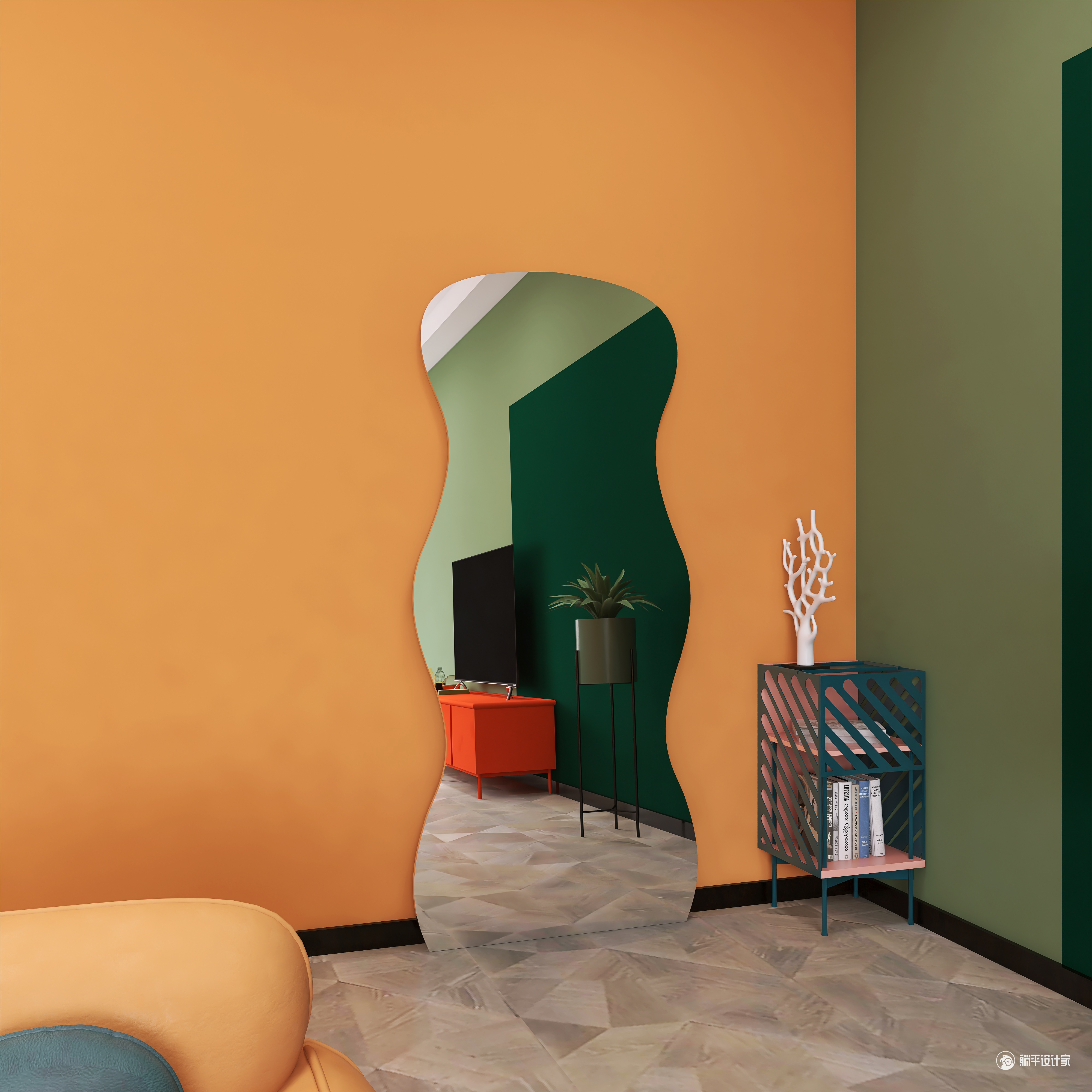 Full-length mirror，Whole body mirror，Big mirror，