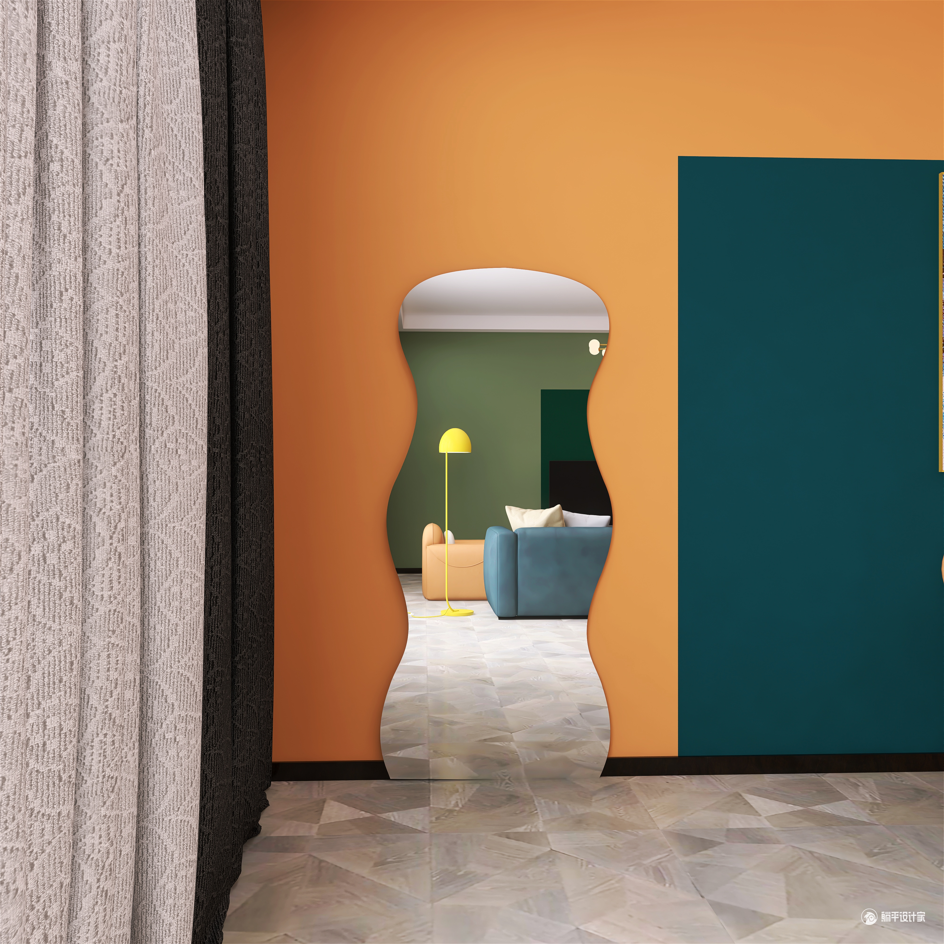 Full-length mirror，Whole body mirror，Big mirror，