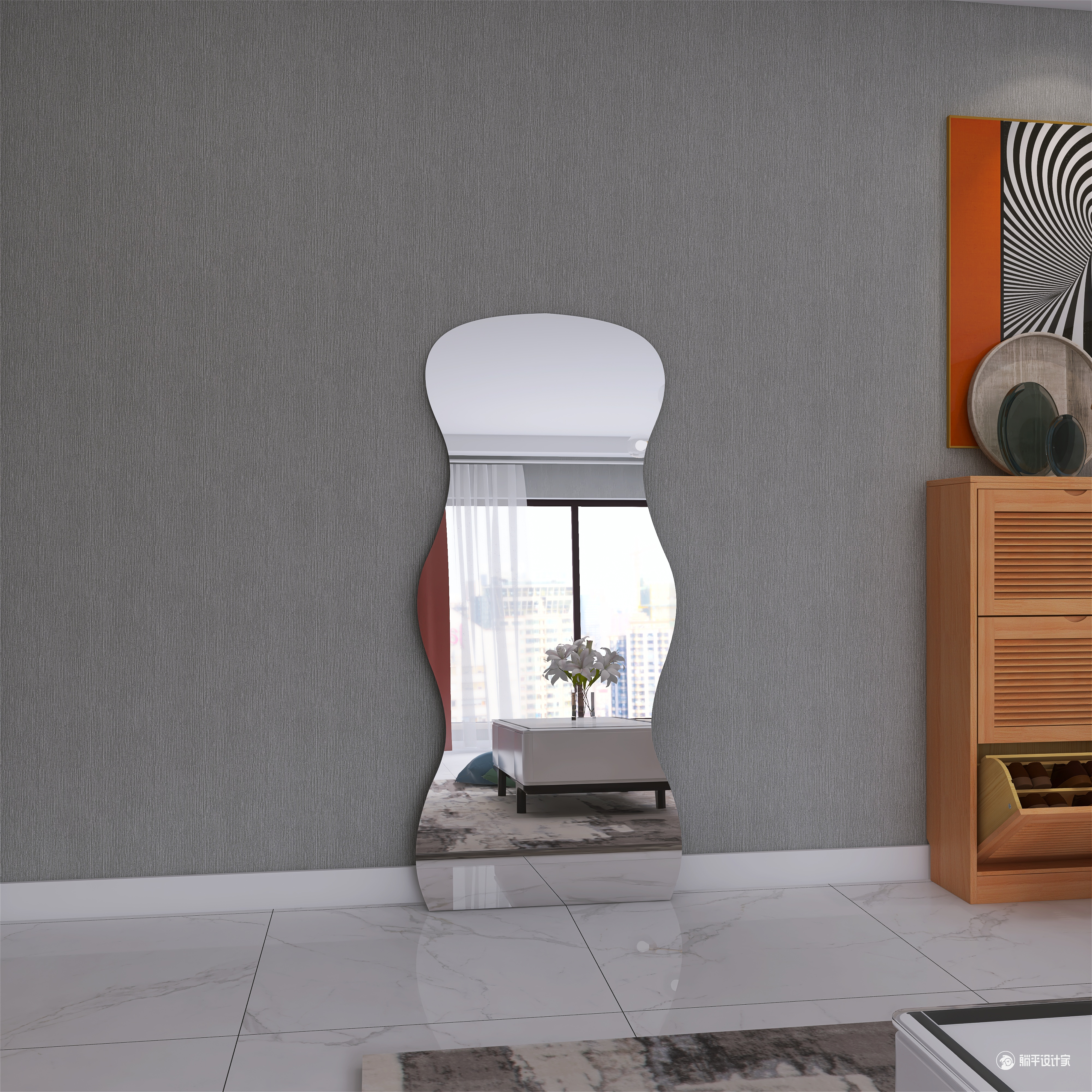 Full-length mirror，Whole body mirror，Big mirror，