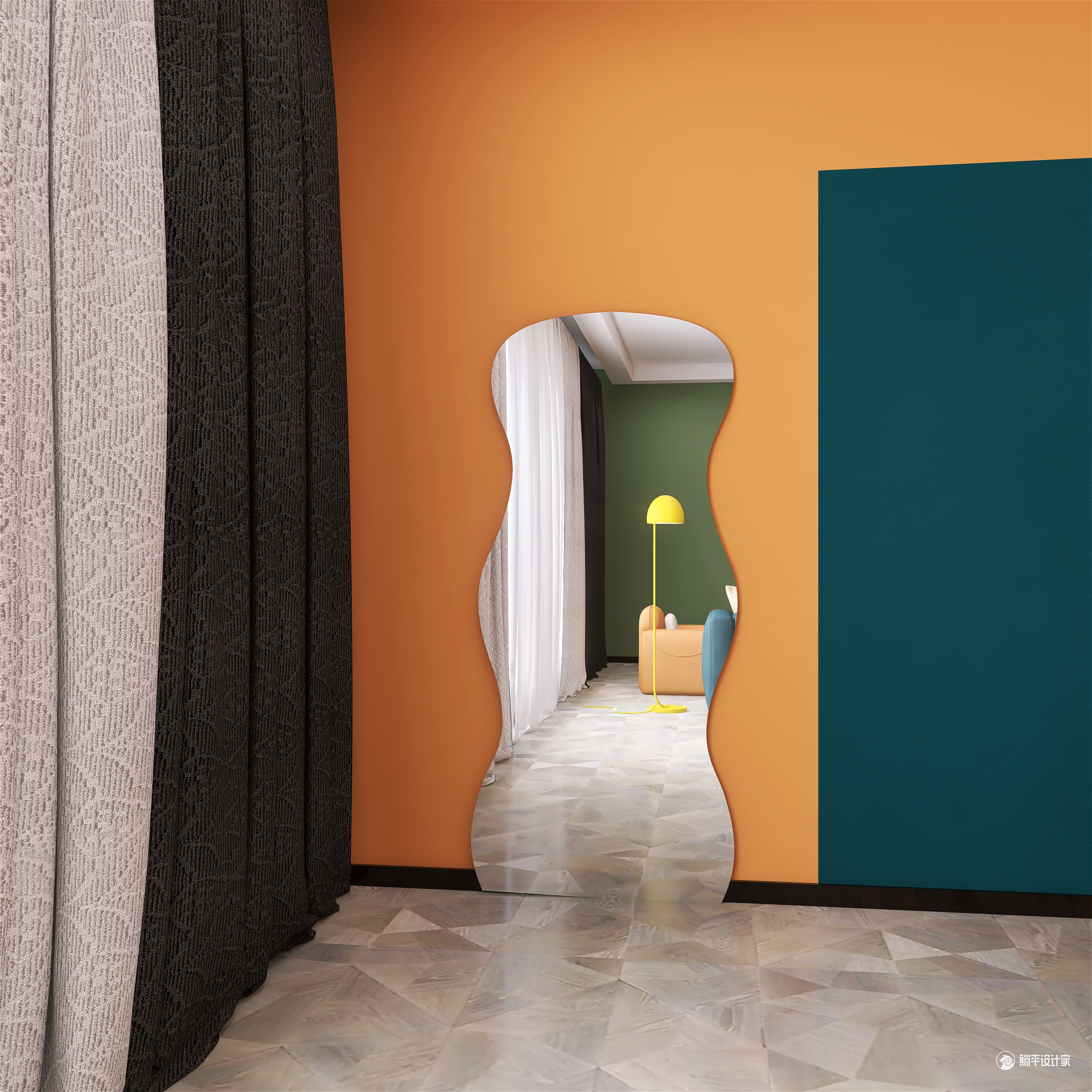 Full-length mirror，Whole body mirror，Big mirror，