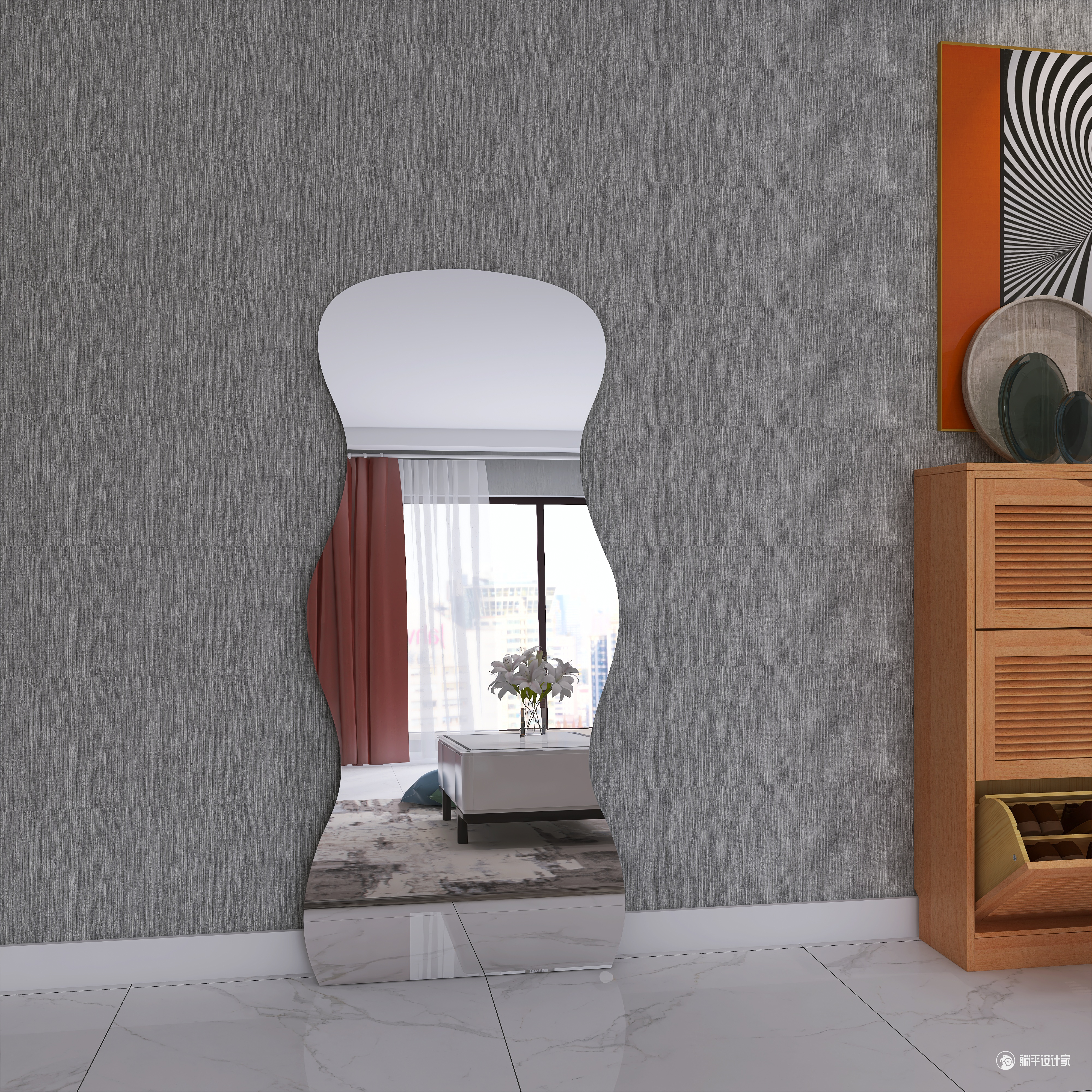 Full-length mirror，Whole body mirror，Big mirror，