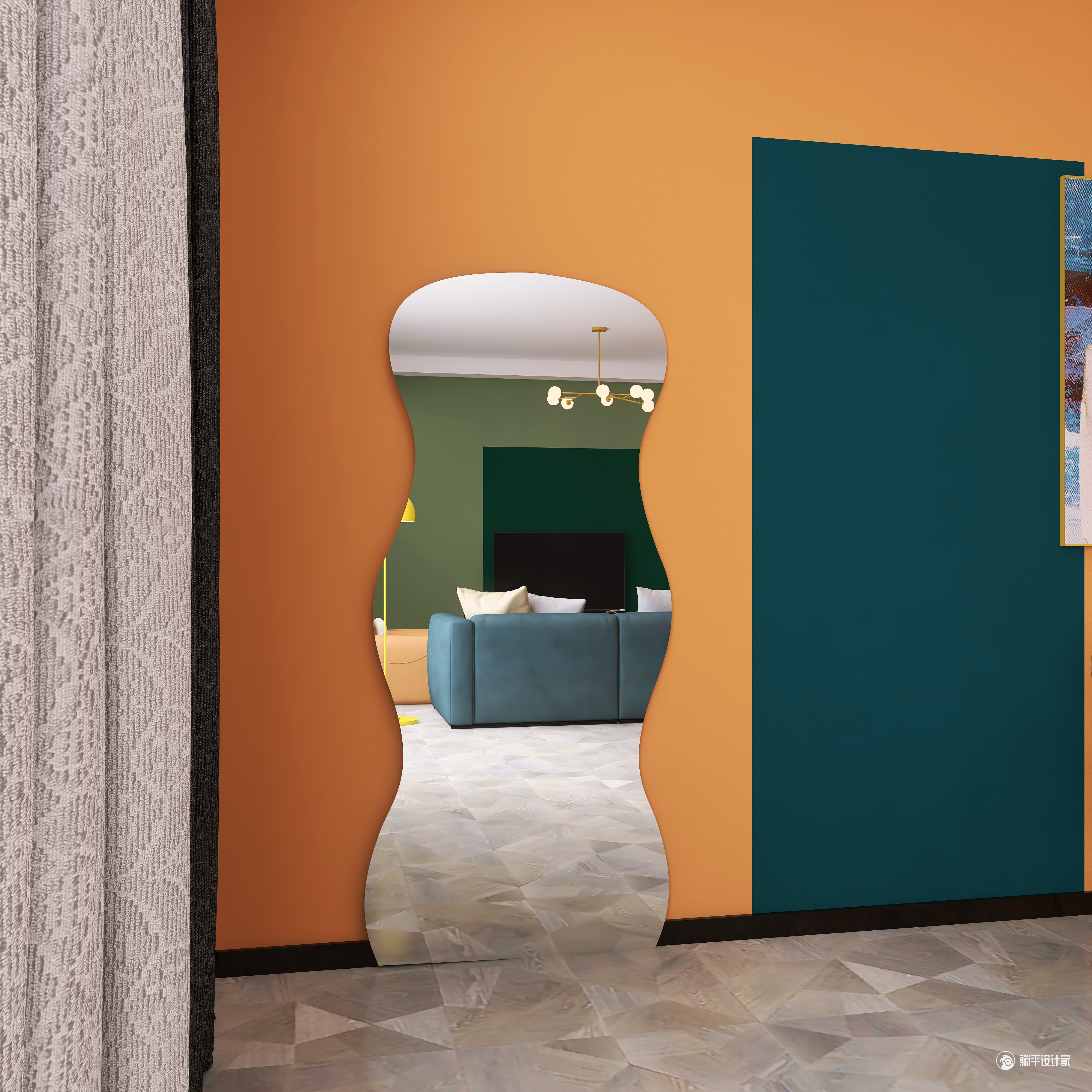 Full-length mirror，Whole body mirror，Big mirror，