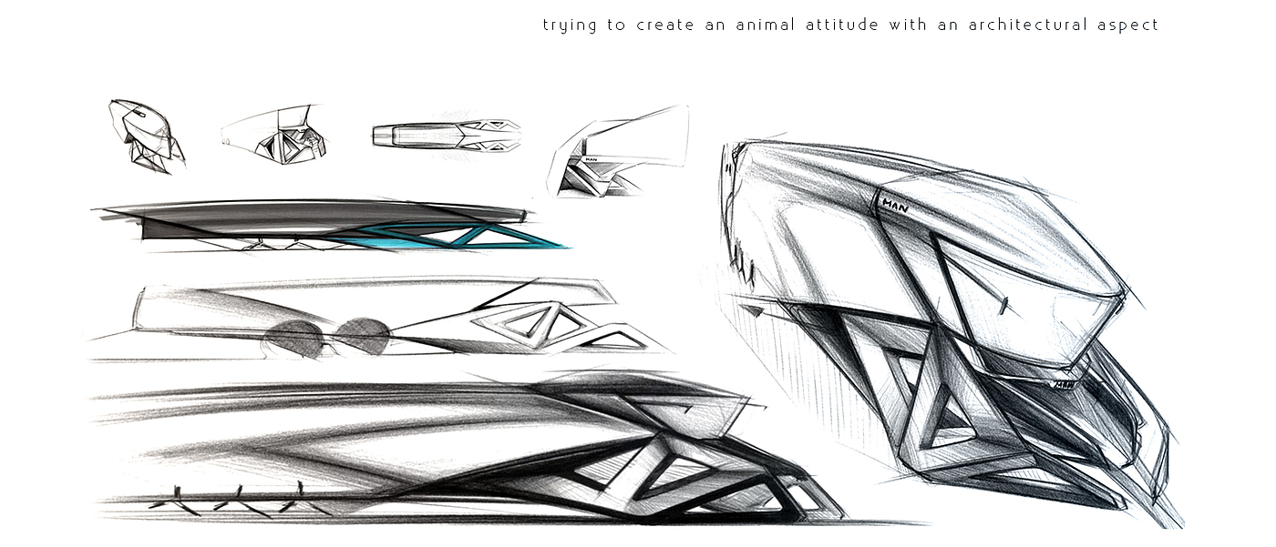 conceptual design，magnetic suspension，X truck，Redefine，