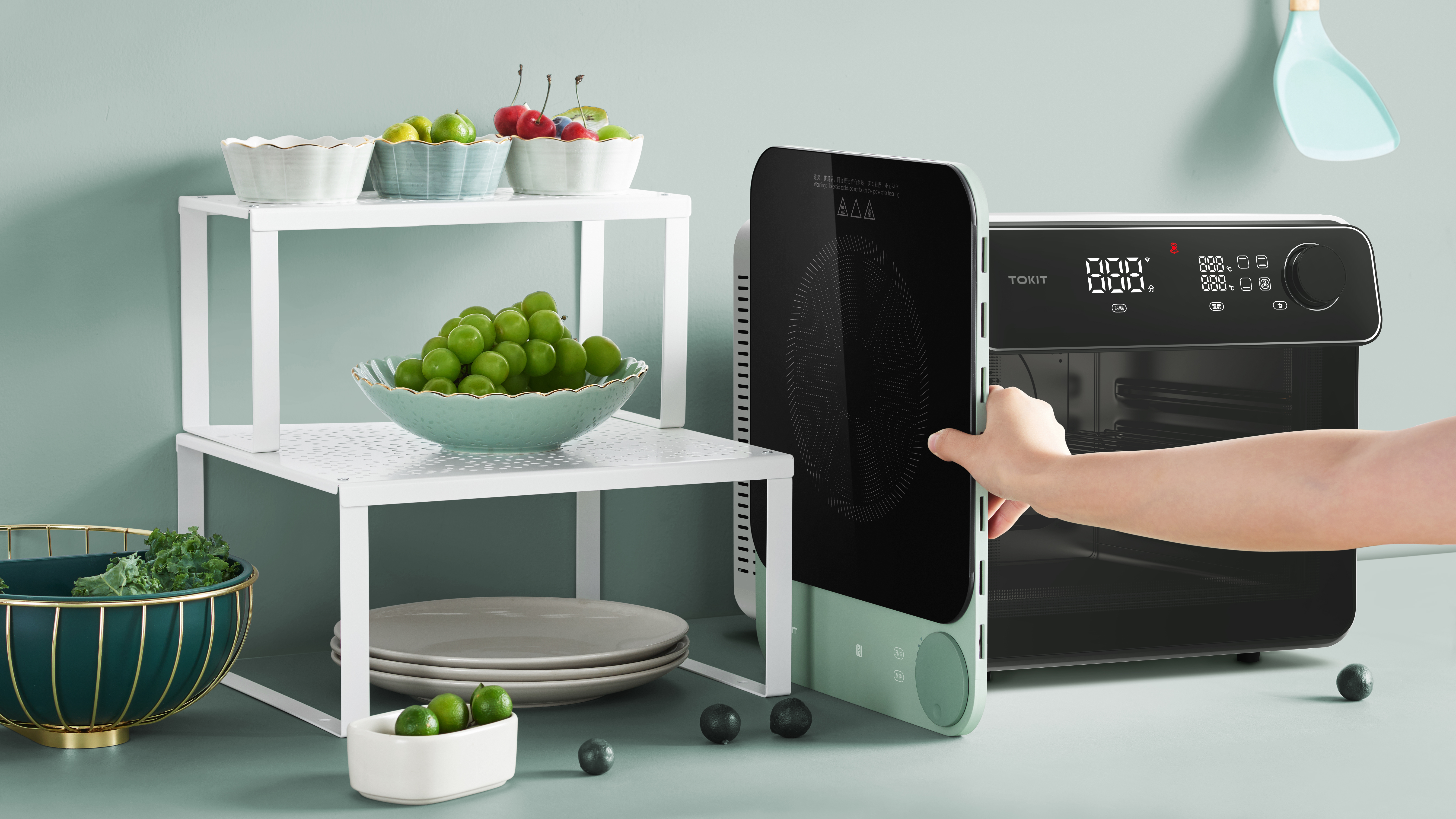 Electromagnetic furnace，healthy，intelligence，ultrathin，Low power continuous heating，Receive，low fat，good-looking，