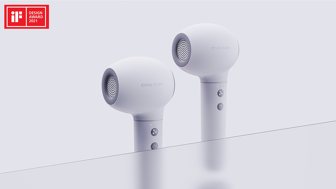 Infant child，children，hair drier，Simplicity，household electrical appliances，care，Gehu，Appearance design，