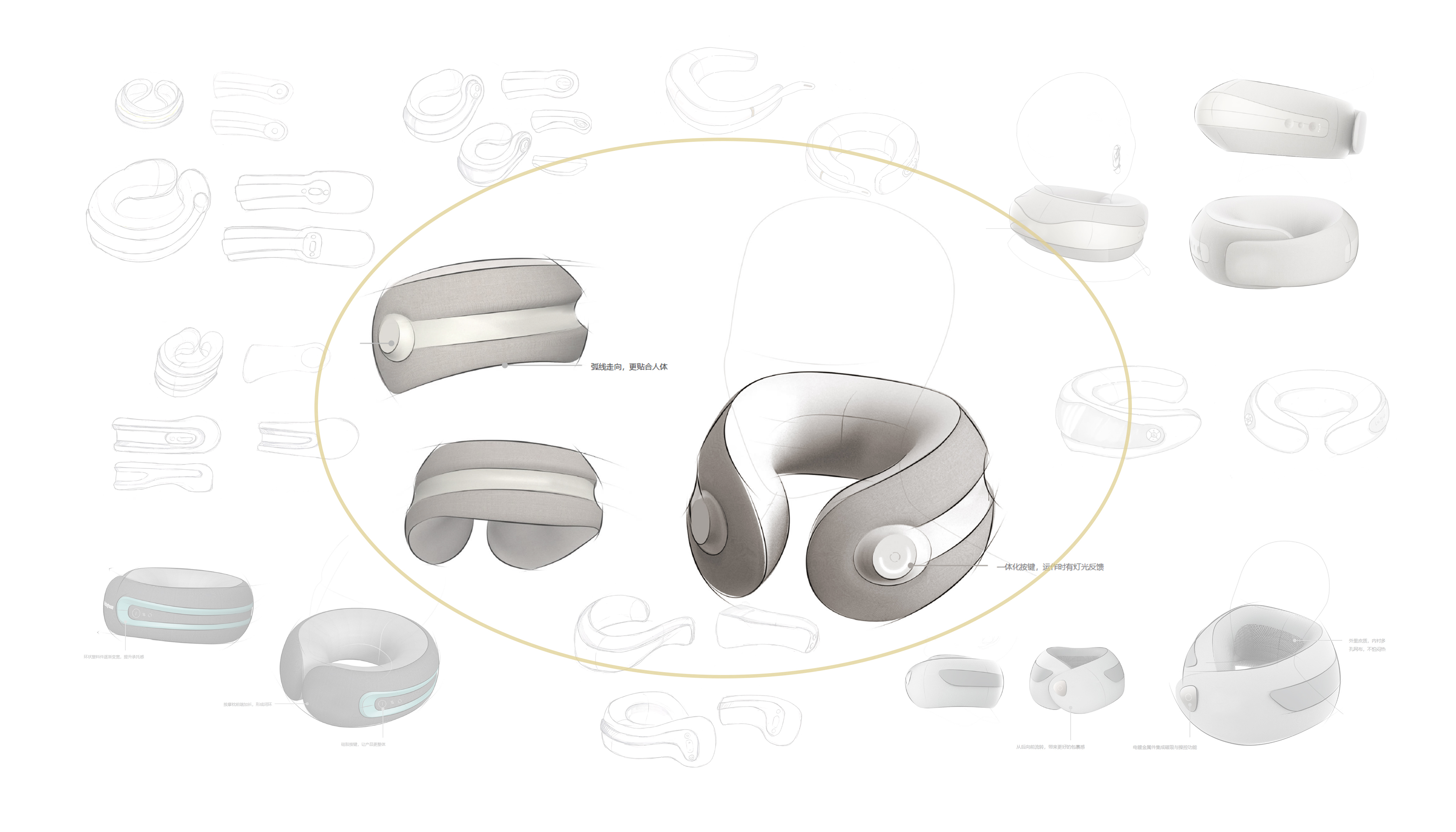 Cool medium，Uski，Designed，Cloud nest，Cloud nest design，industrial design，healthy，Smart wear，