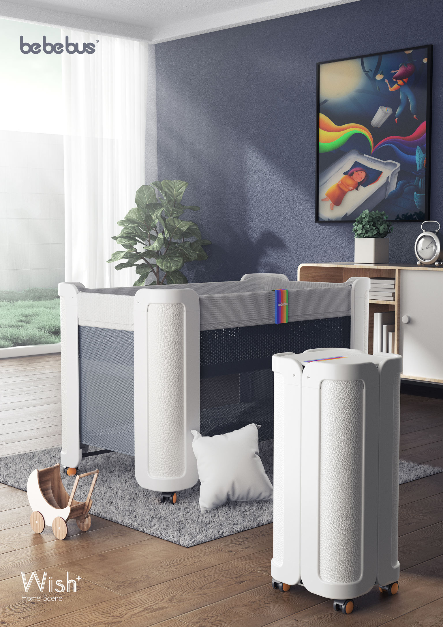 2021 red dot product design award，Baby bed，