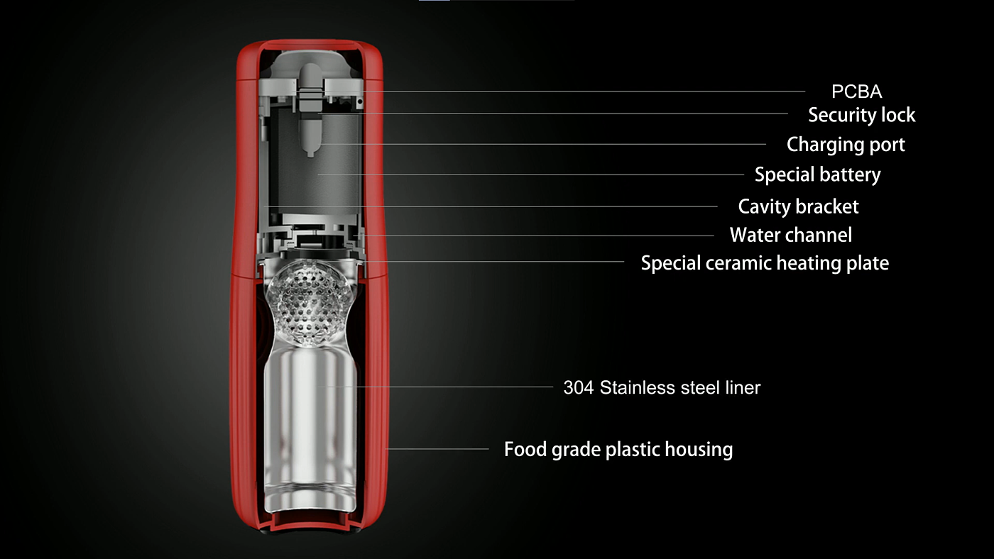 2021 red dot product design award，portable，Tea drinking machine，intelligence，